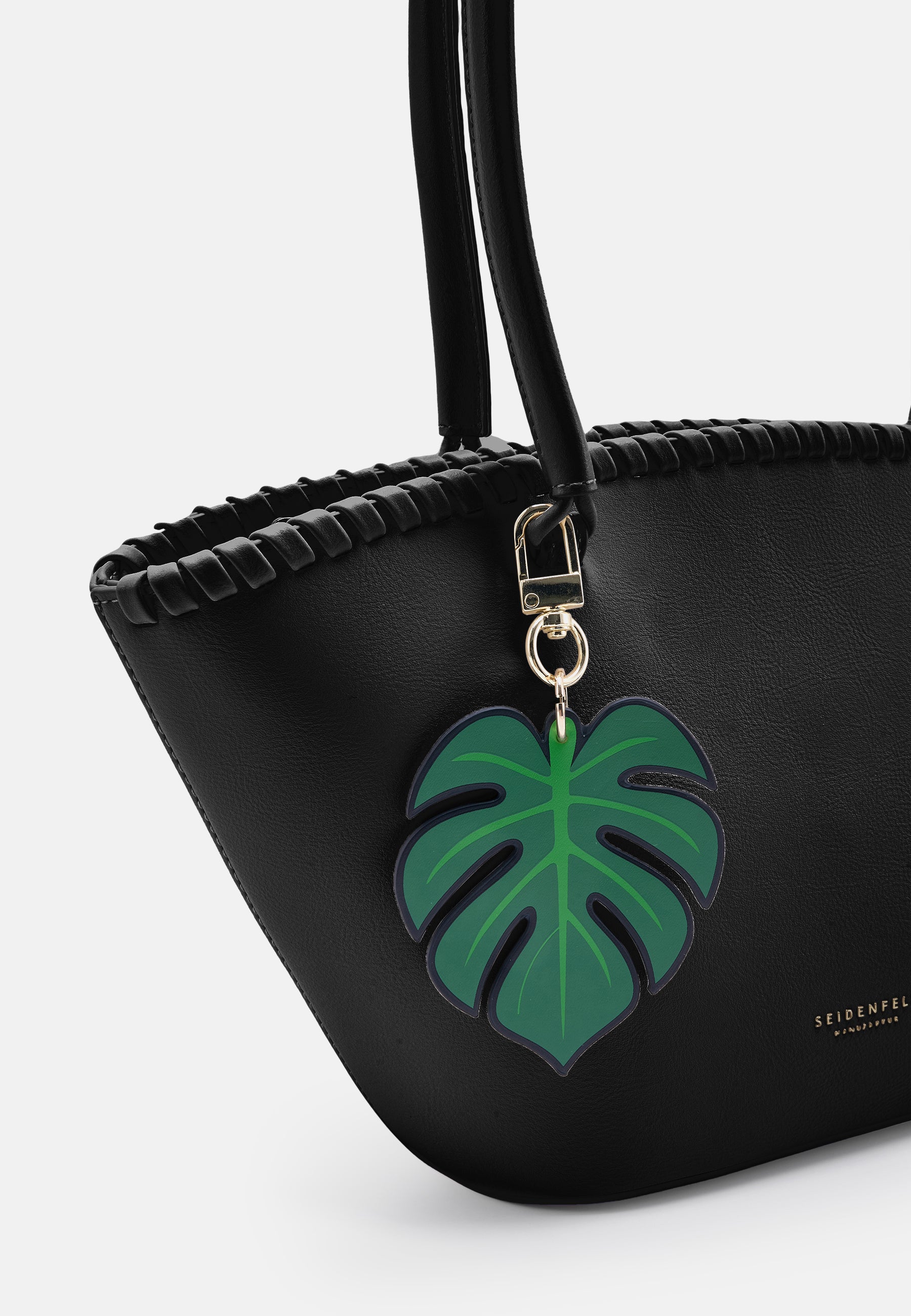 Seidenfelt - Bags - Liljendal Tulip Shopper - beige / OS-black / OS-matcha green / OS