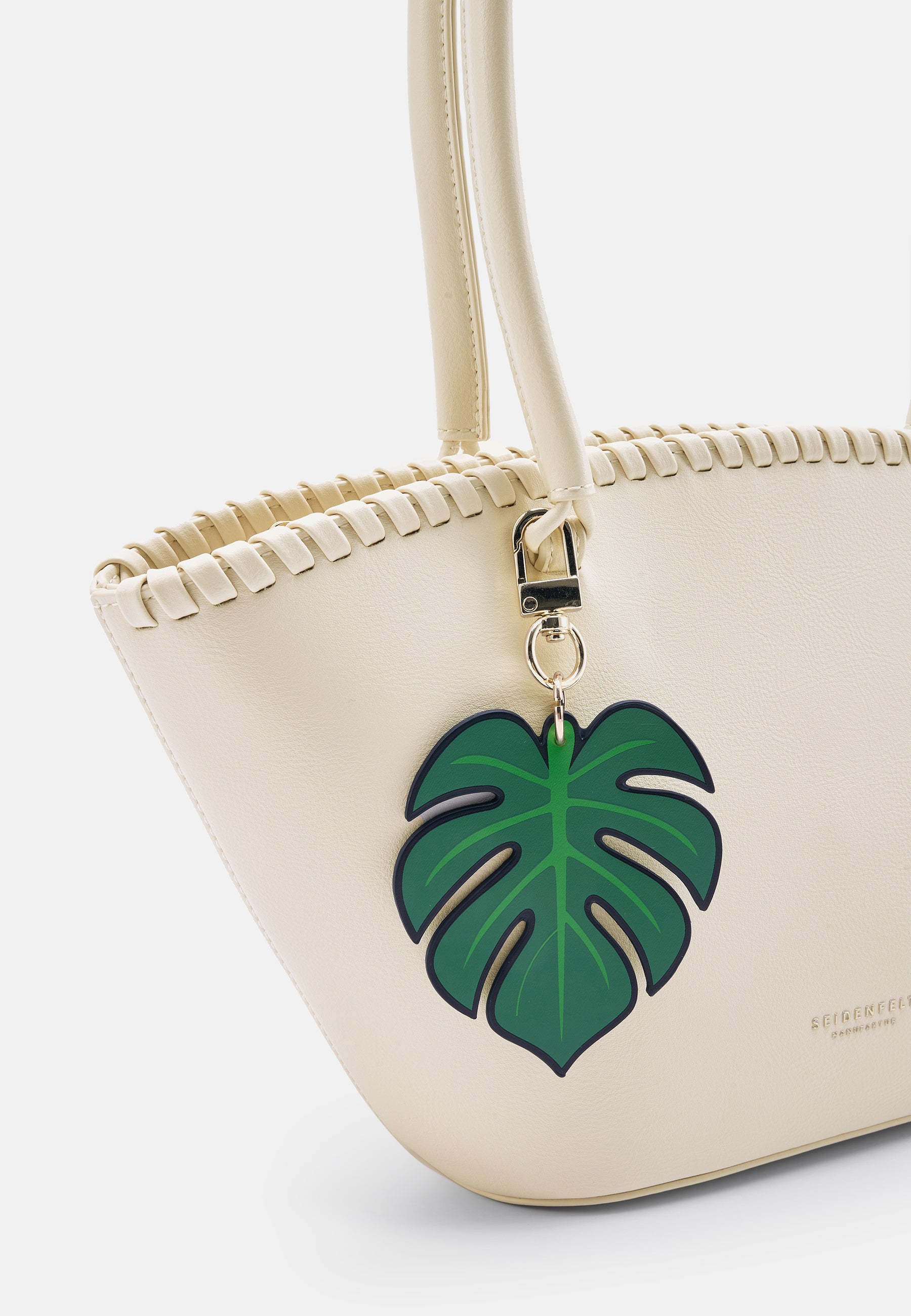 Seidenfelt - Bags - Liljendal Tulip Shopper - beige / OS-black / OS-matcha green / OS
