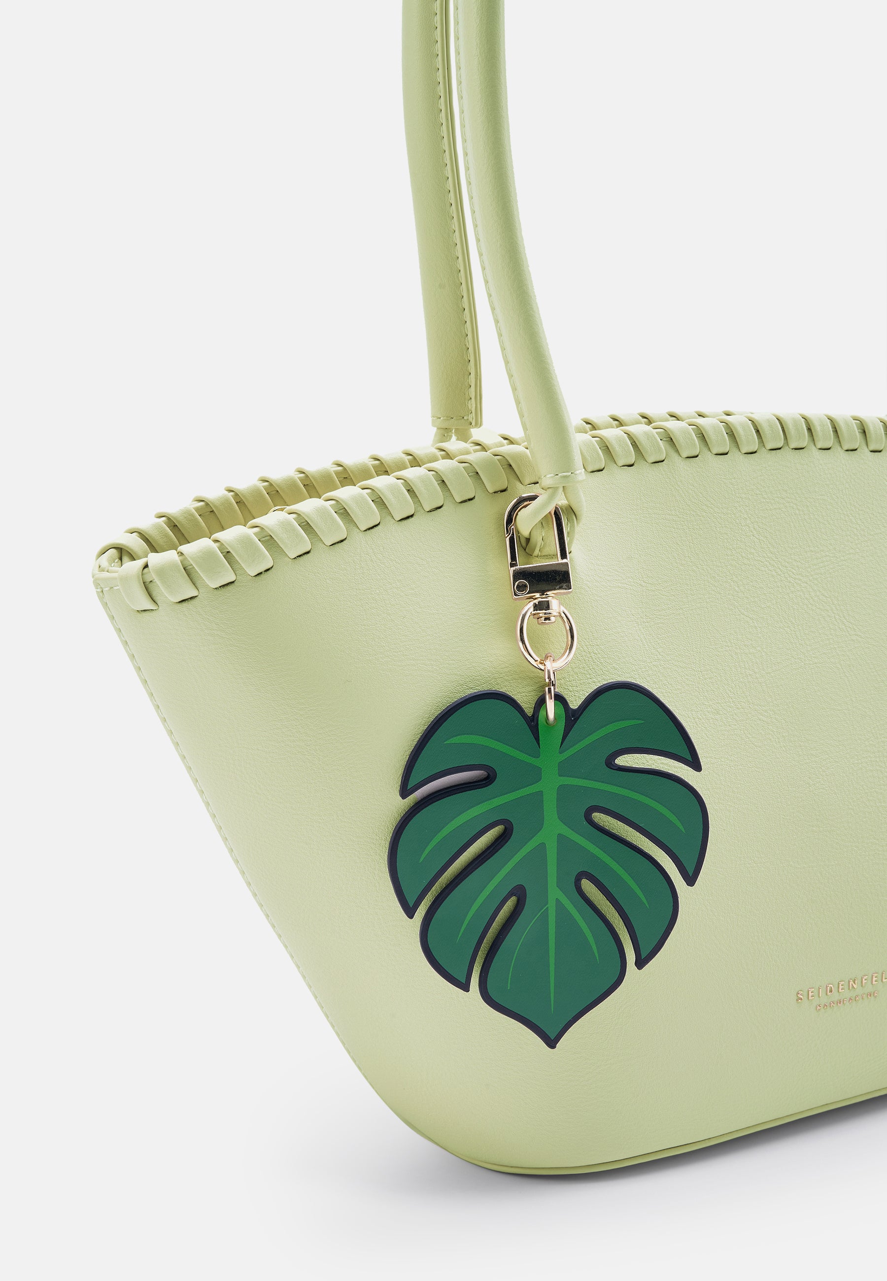Seidenfelt - Bags - Liljendal Tulip Shopper - beige / OS-black / OS-matcha green / OS
