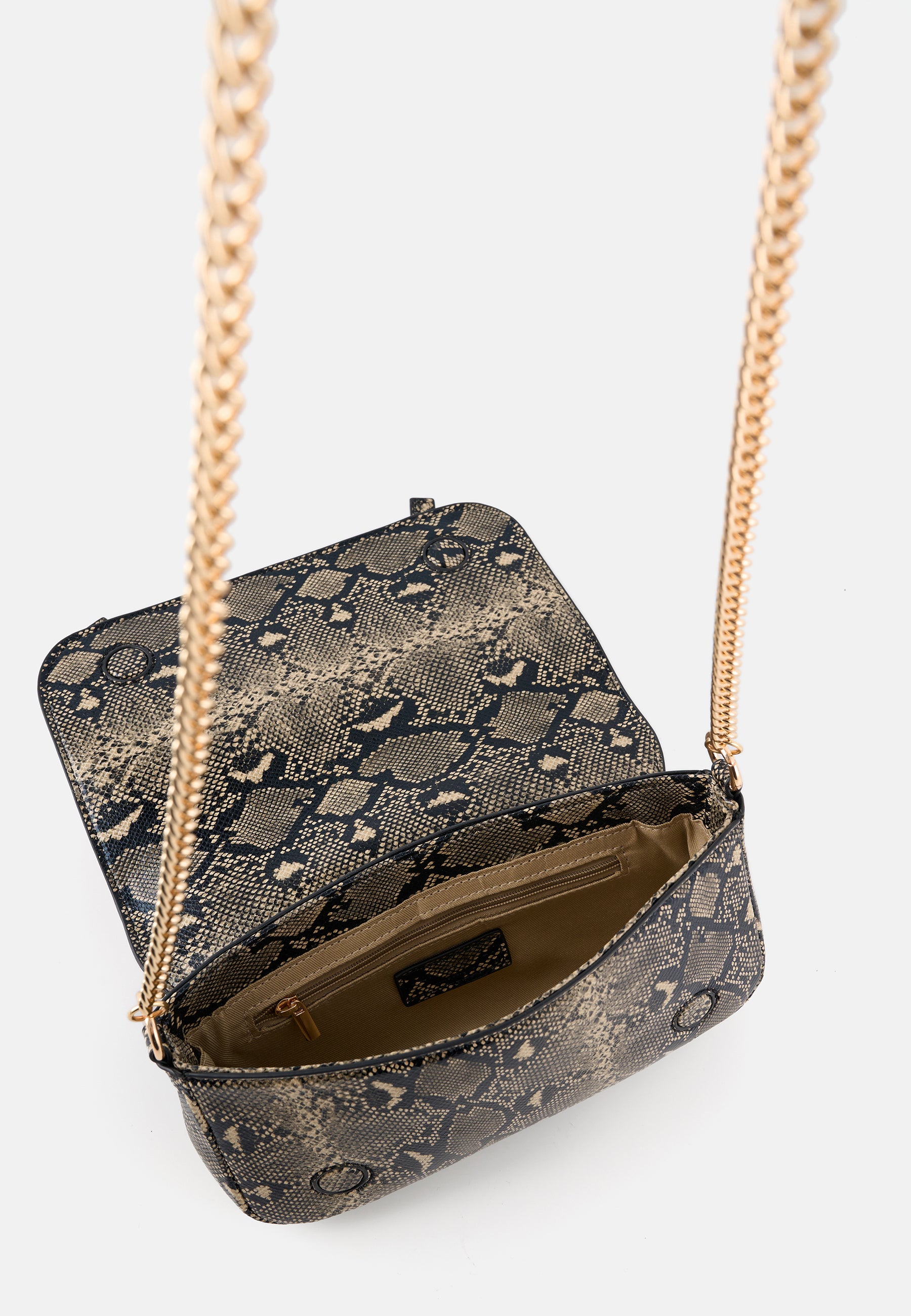 Lilleby Crossbag reptile beige OS