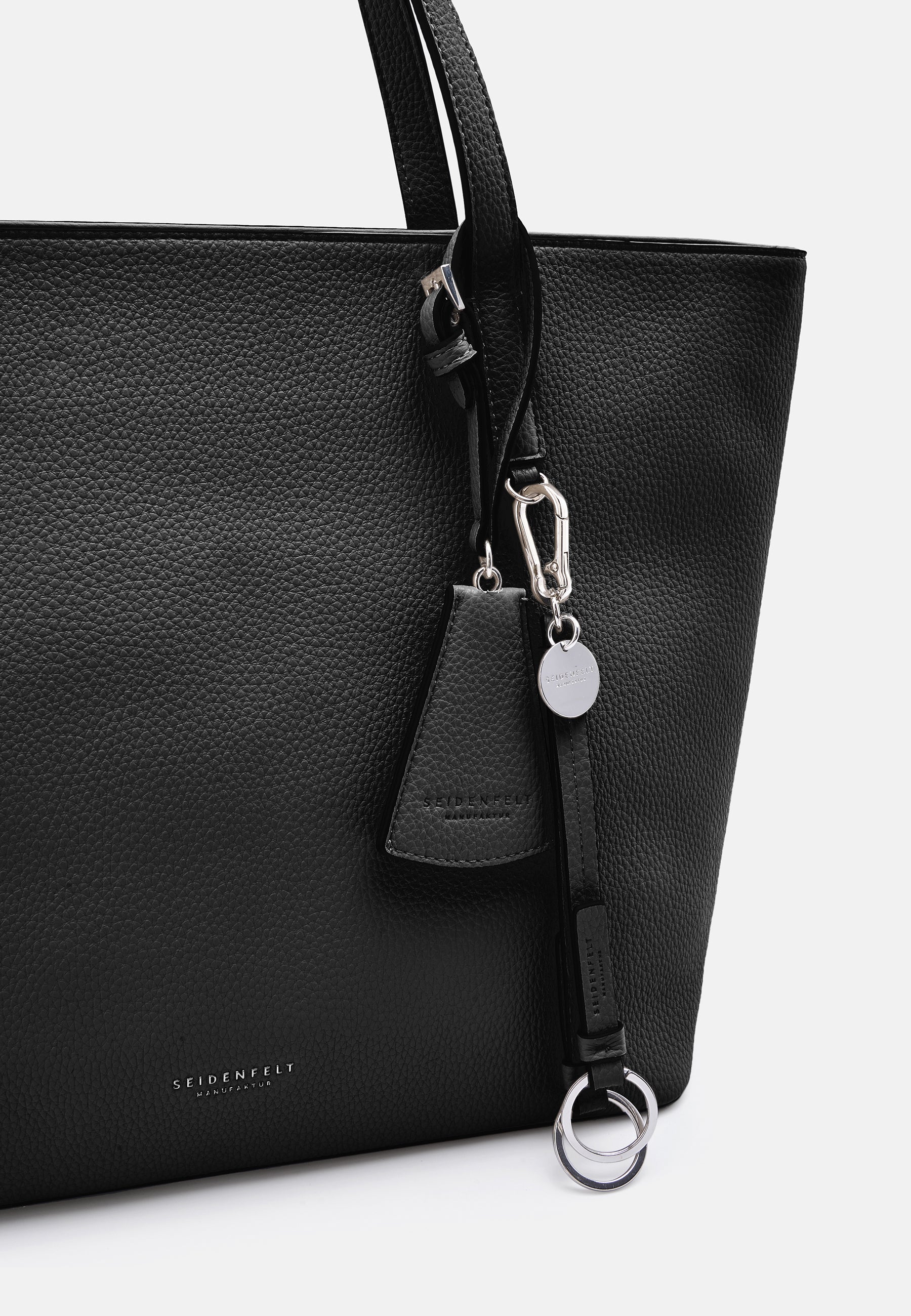 Seidenfelt - Bags - Lohja Shopper - Cool Taupe / OS-black / OS-beige / OS
