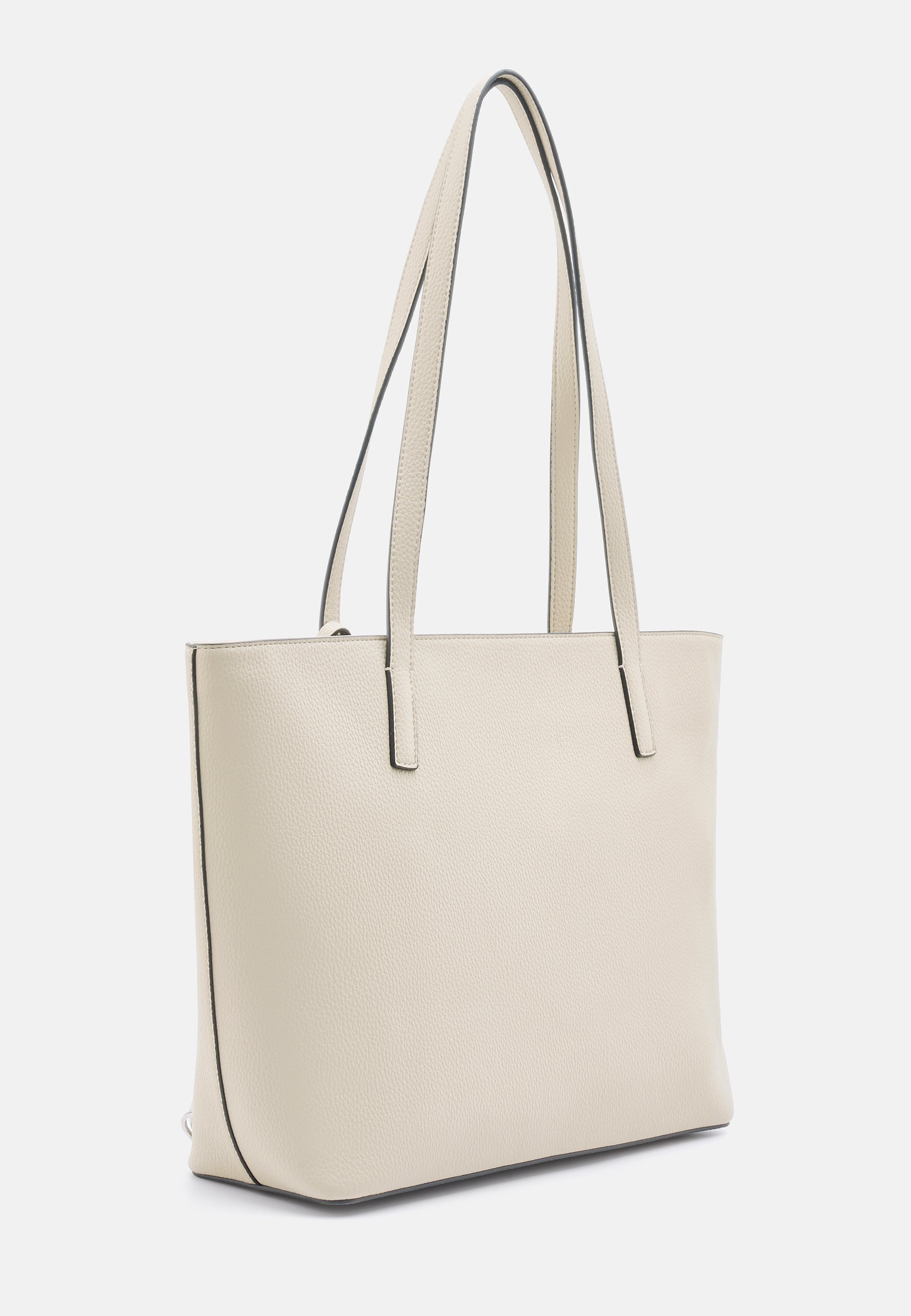 Seidenfelt - Bags - Lohja Shopper - Cool Taupe / OS-black / OS-beige / OS