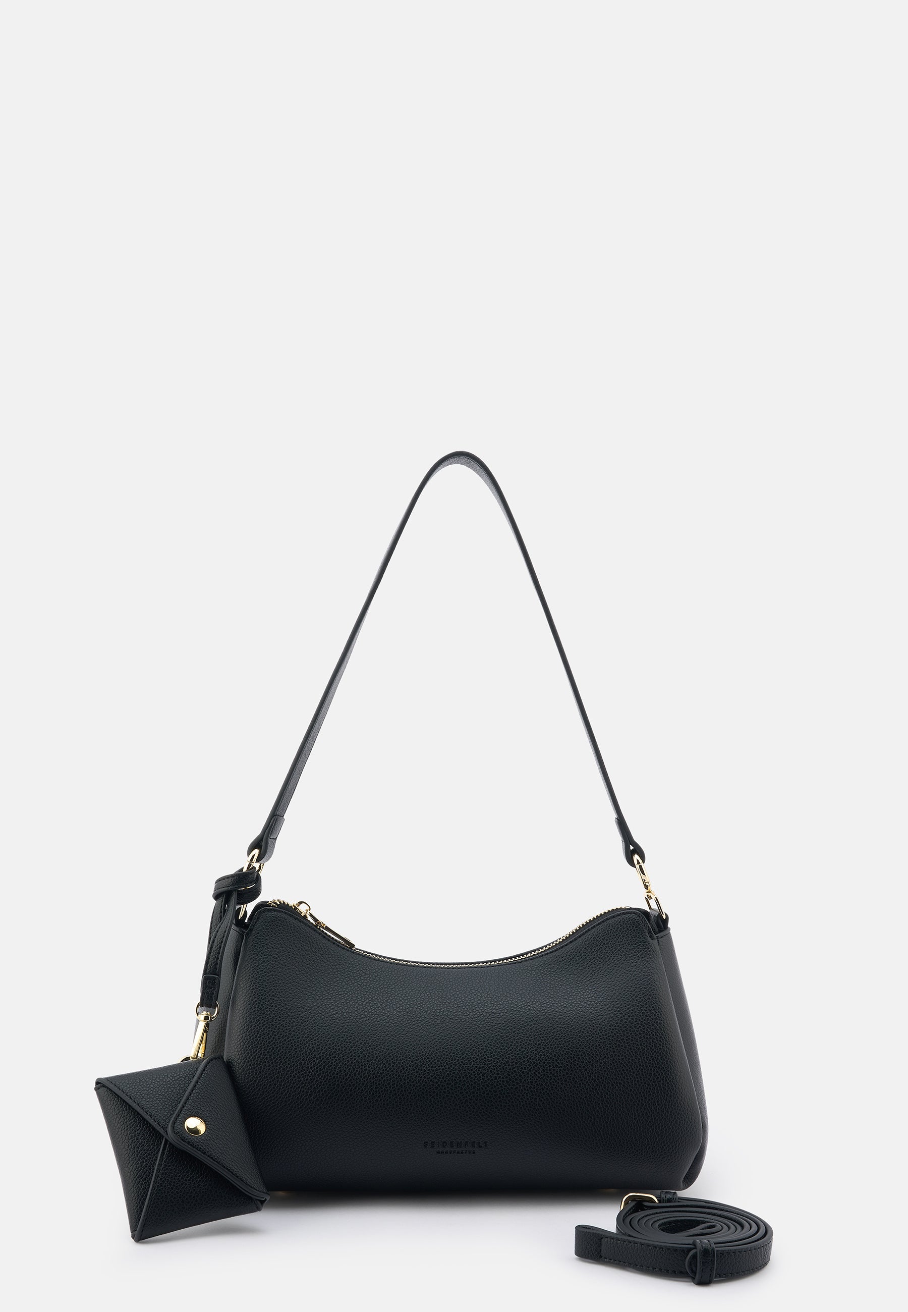Seidenfelt - Bags - Meloy Shoulderbag - black / OS-olive / OS-soft cream / OS