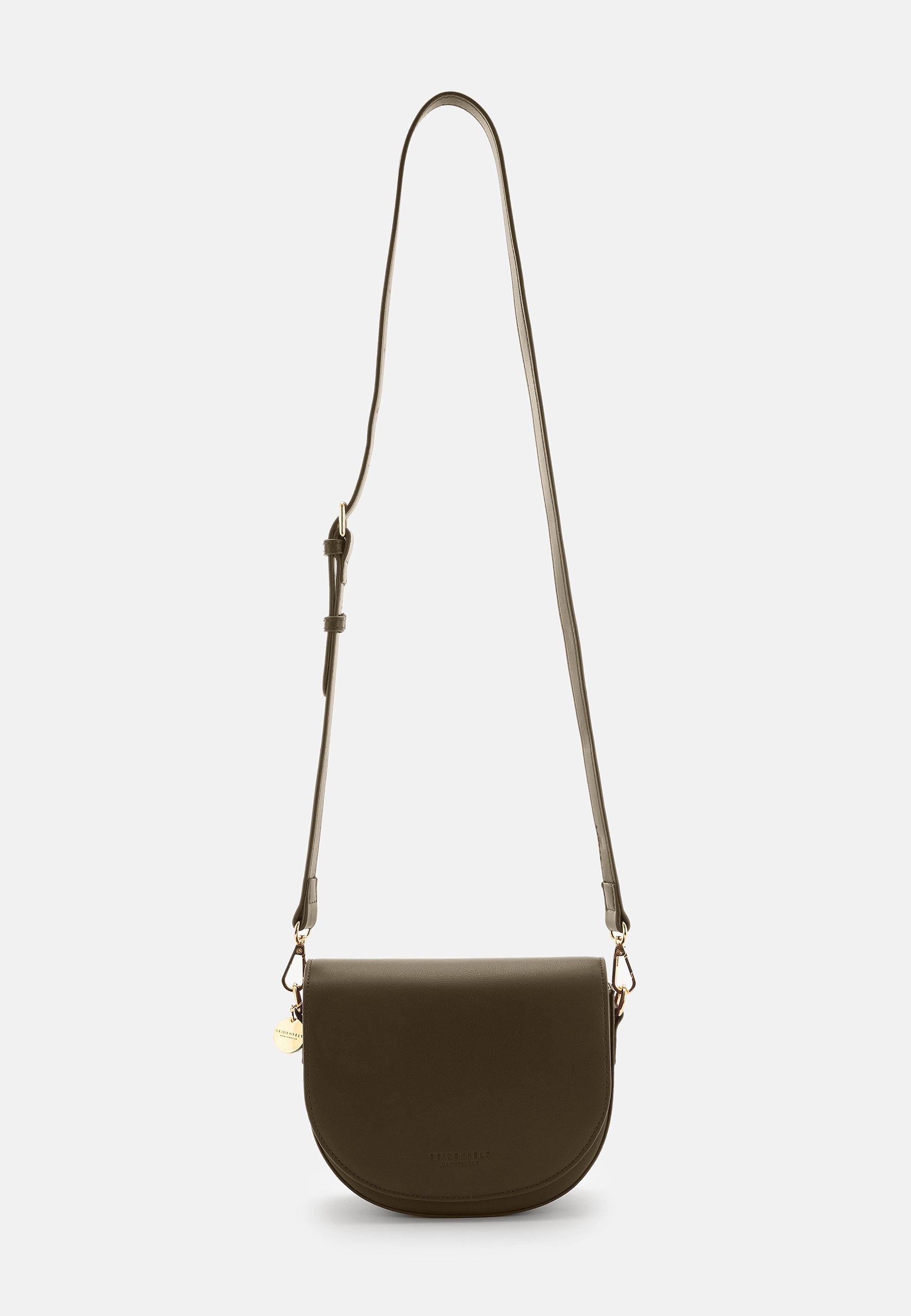 Seidenfelt - Bags - Nelma Saddle - khaki green / OS-deep red / OS