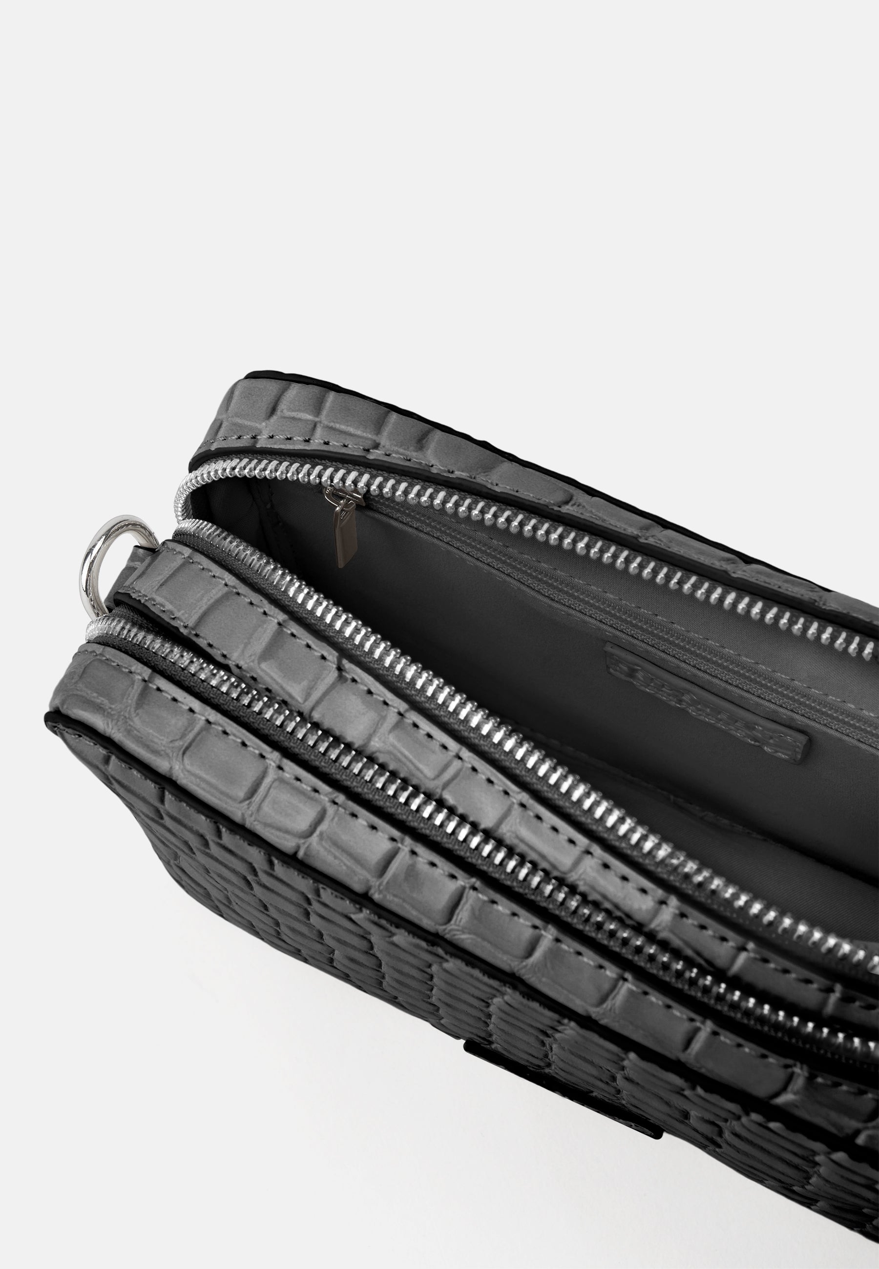 Seidenfelt - Handtaschen>Damen>Kunstledertaschen>Kamera Taschen - Nesna Camera Bag - croco print black / OS-croco print cream / OS-croco print ice blue / OS