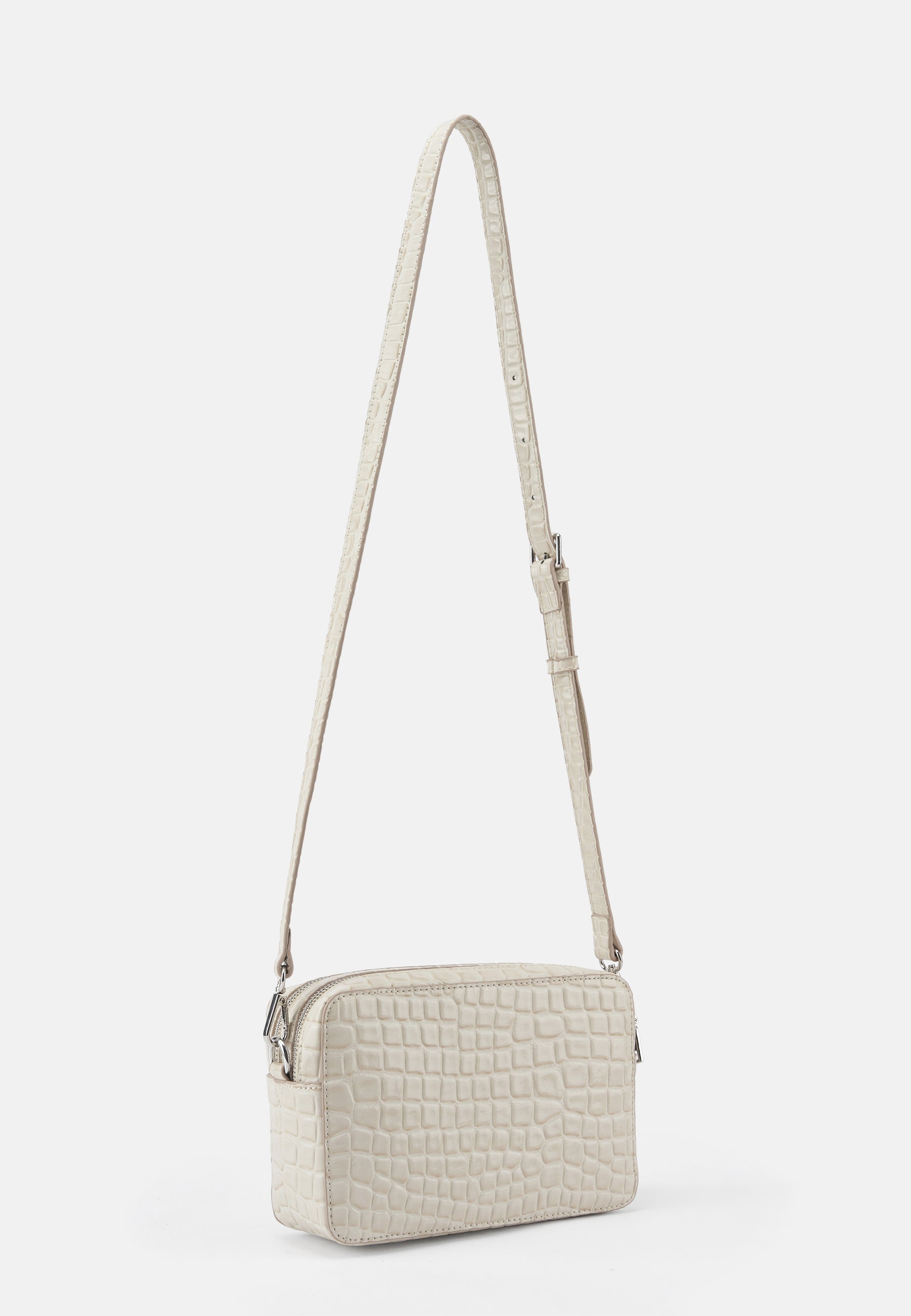 Seidenfelt - Handtaschen>Damen>Kunstledertaschen>Kamera Taschen - Nesna Camera Bag - croco print black / OS-croco print cream / OS-croco print ice blue / OS