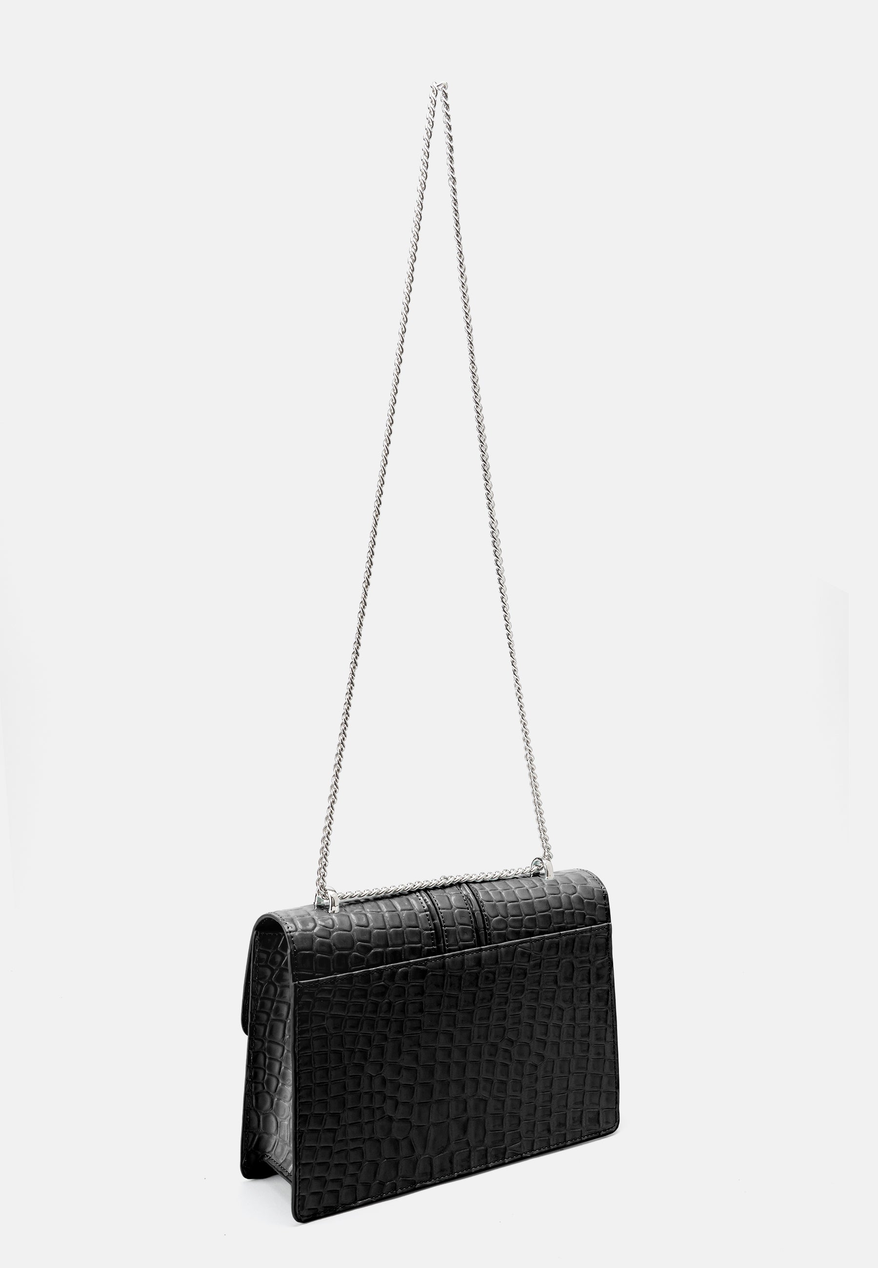 Seidenfelt - Bags - Roros Big - croco print black / OS-black / black / OS-black / gold / OS-buttermilk / OS-warm stone / OS