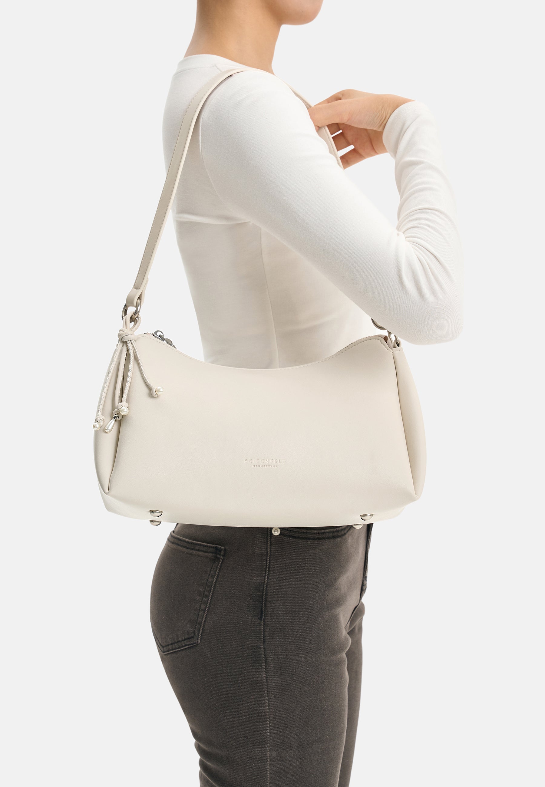 Seidenfelt - Bags - Sandve Shoulderbag - black / OS-khaki / OS-cream / OS