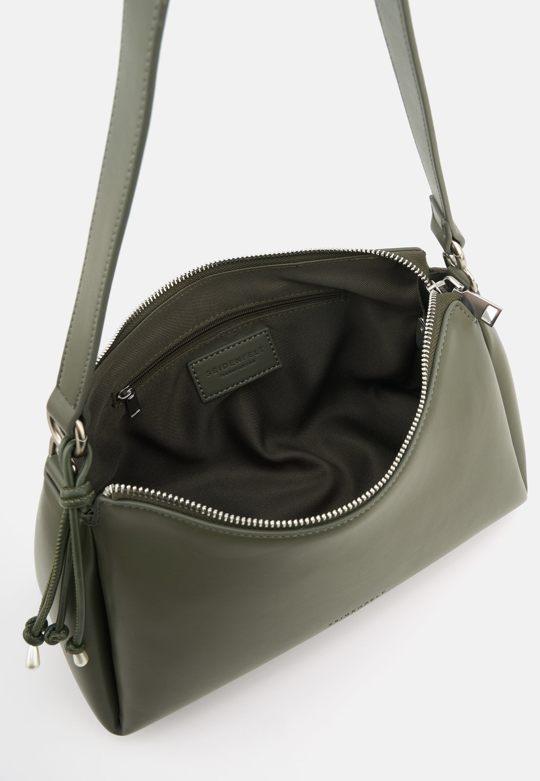 Seidenfelt - Bags - Sandve Shoulderbag - black / OS-khaki / OS-cream / OS