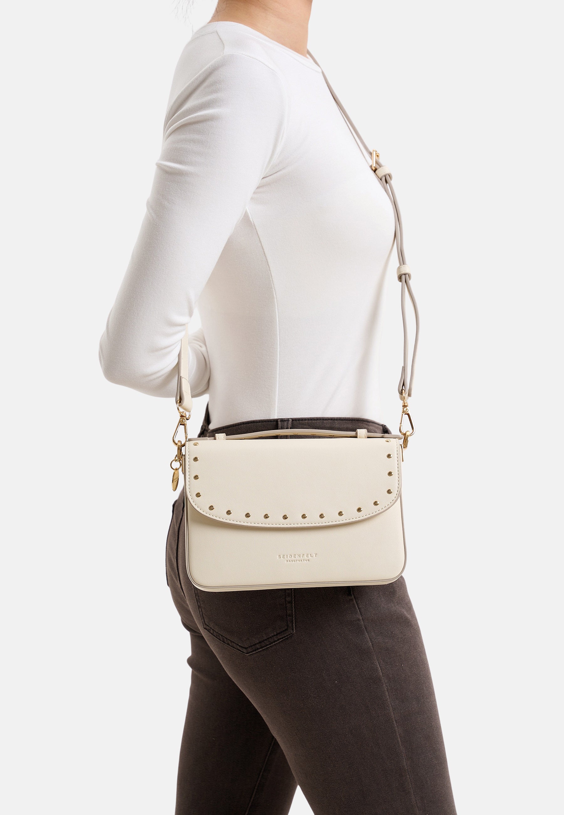 Seidenfelt - Handtaschen>Damen>Kunstledertaschen>Hand Taschen - Senja Top Handle Bag - black / OS-light sand / OS-beige / OS