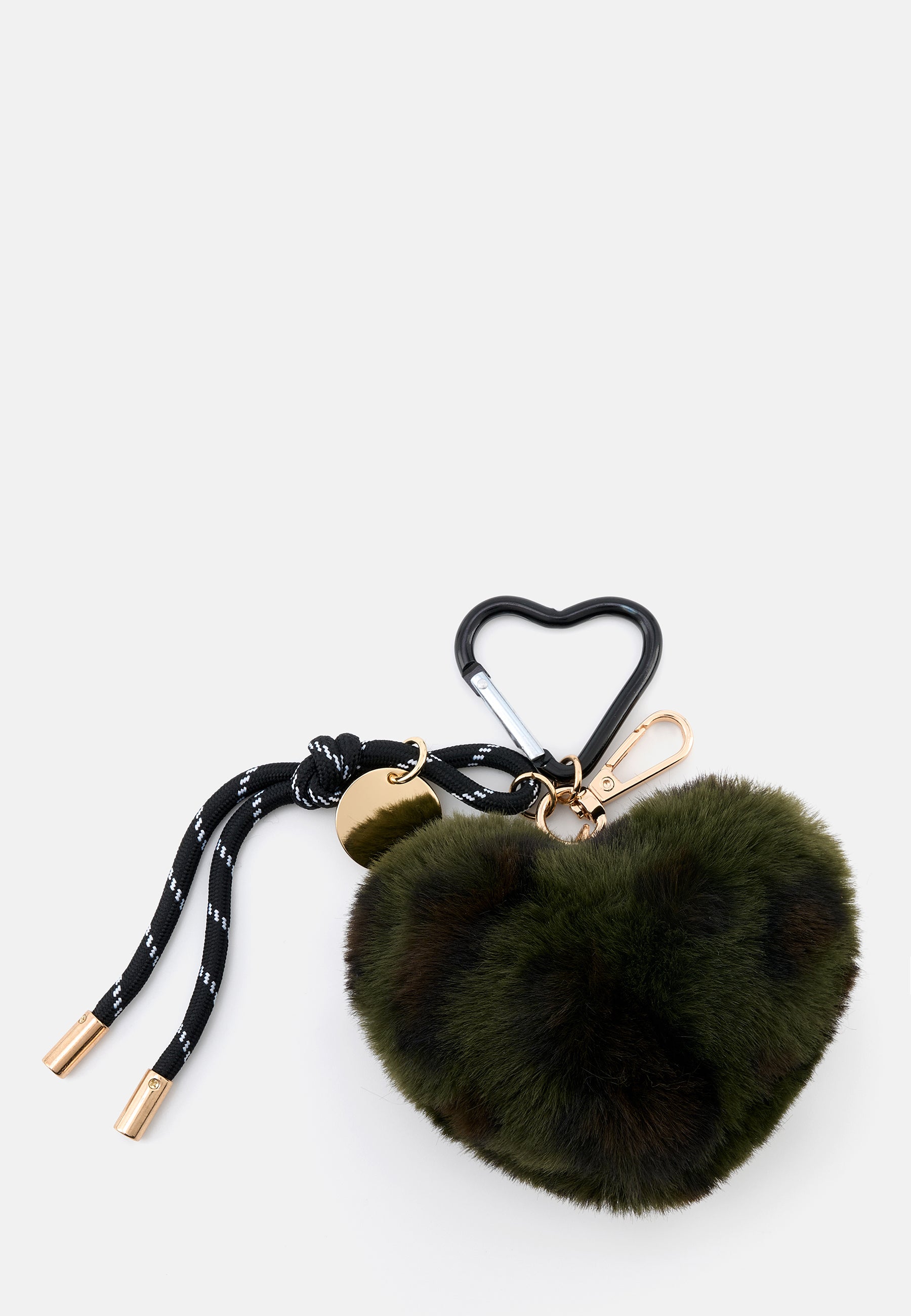 Furry Heart Charm leo-khaki OS