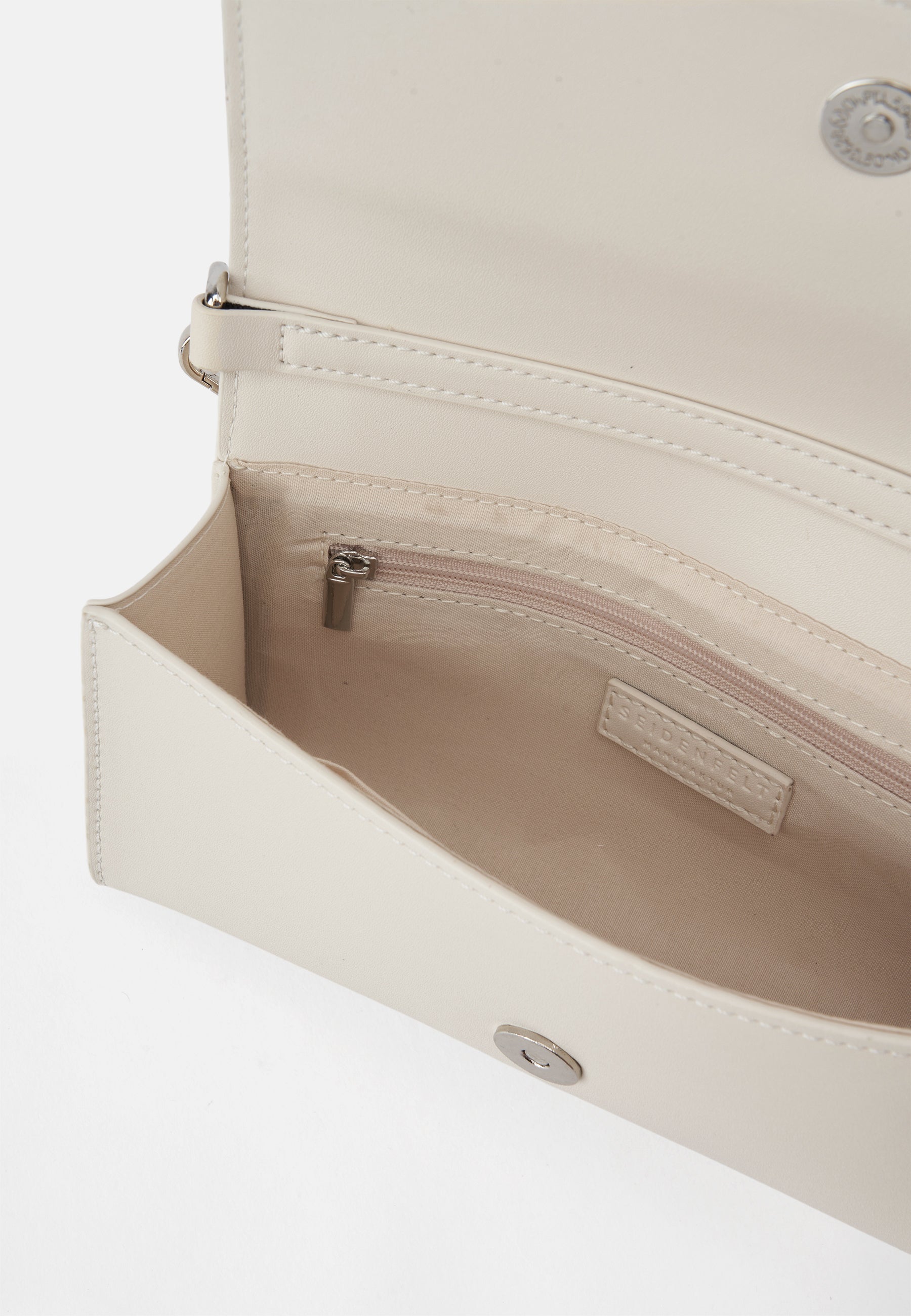 Seidenfelt - Handtaschen>Damen>Kunstledertaschen>Crossbody Taschen - Melbu Crossbag - black / OS-black / gold metal / OS-cream / OS-cream / gold metal / OS-ice blue / OS-powder rose / OS