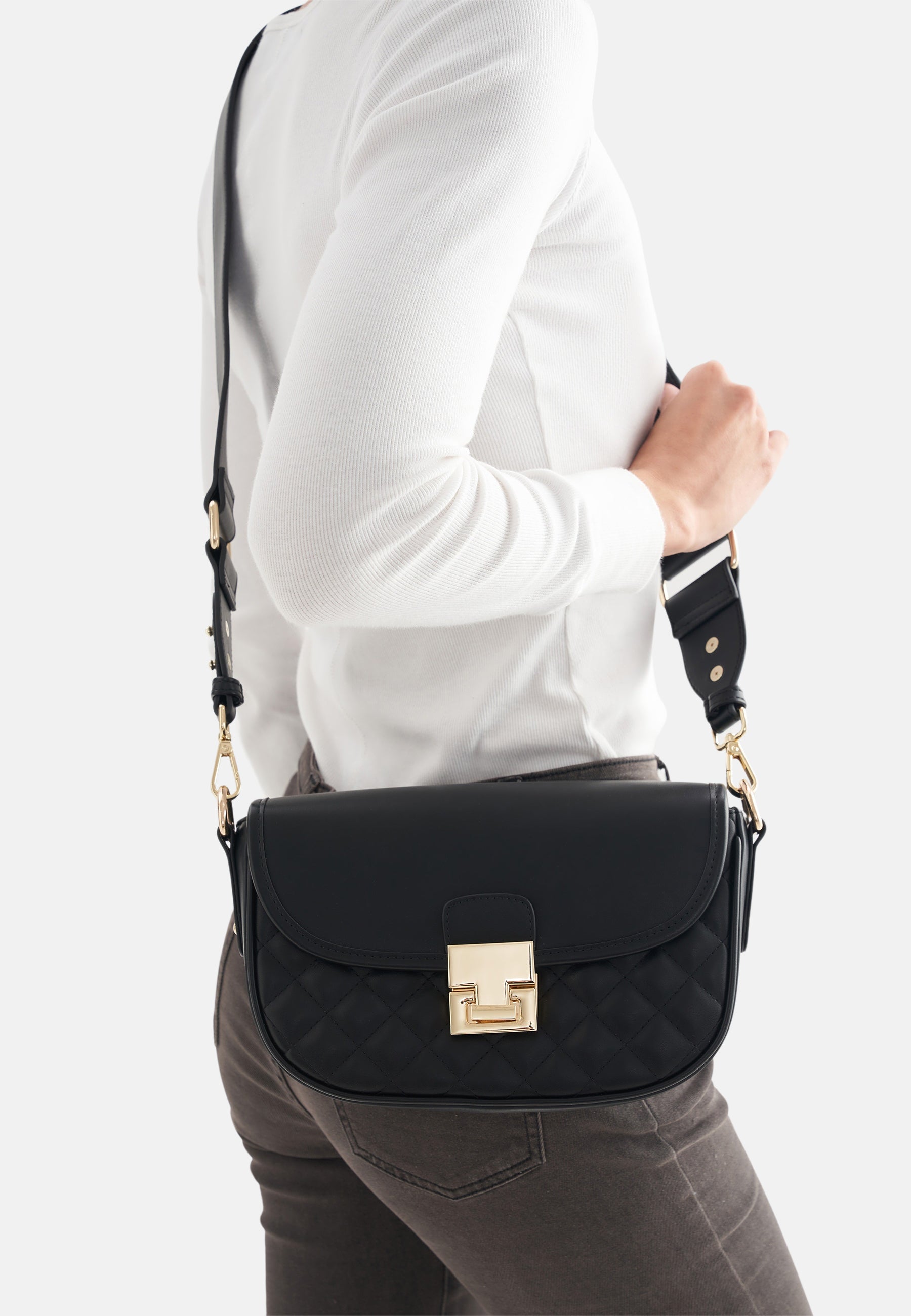 Seidenfelt - Handtaschen>Damen>Kunstledertaschen>Crossbody Taschen - Viiala Crossbody - black / OS-black quilted / OS-buttermilk / OS-buttermilk quilted / OS