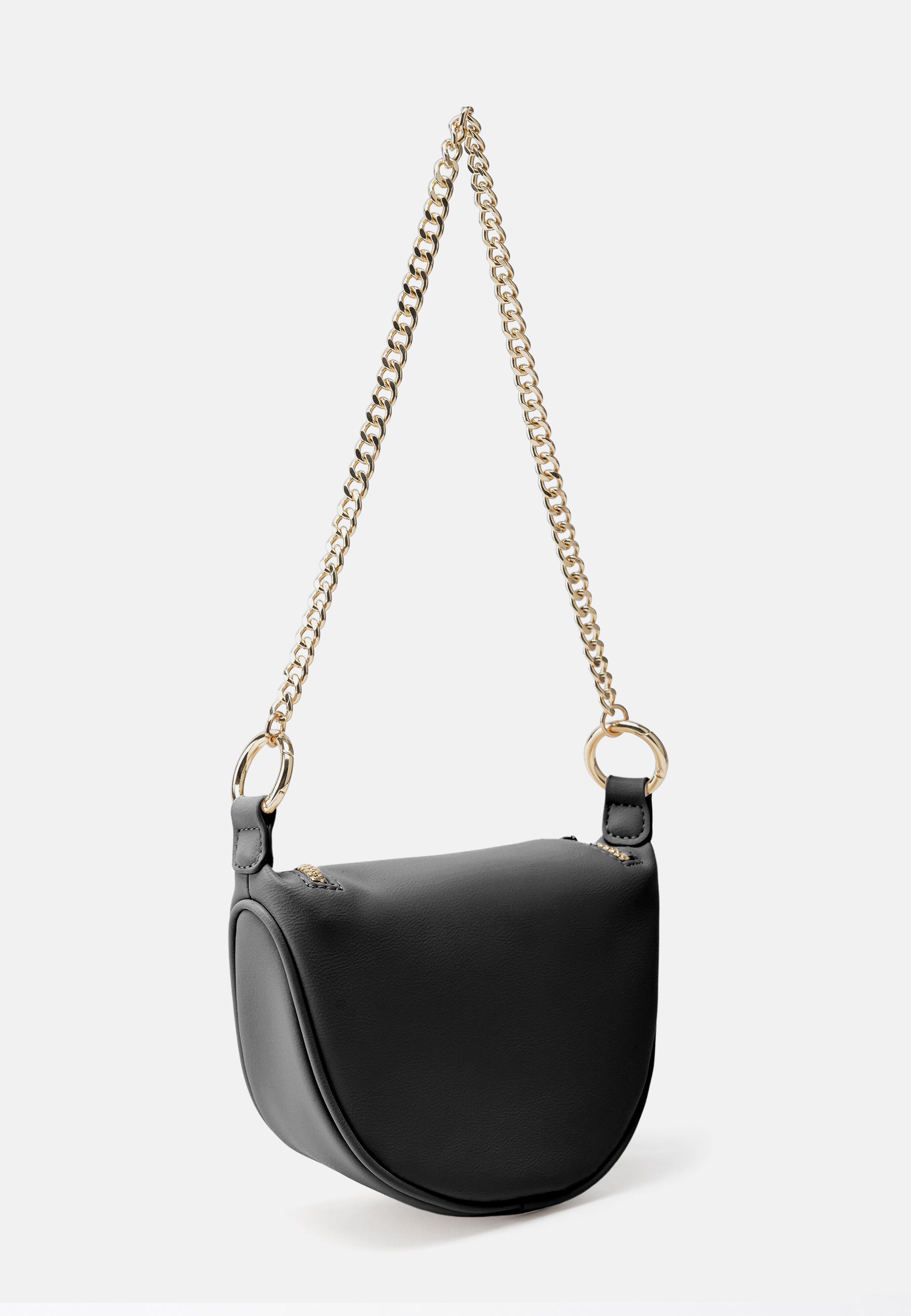 Seidenfelt - Handtaschen>Damen>Kunstledertaschen>Halbmond Taschen - Big Skien - black / OS-black / black / OS-glossy black / OS-cream / OS-coffee & cream / OS