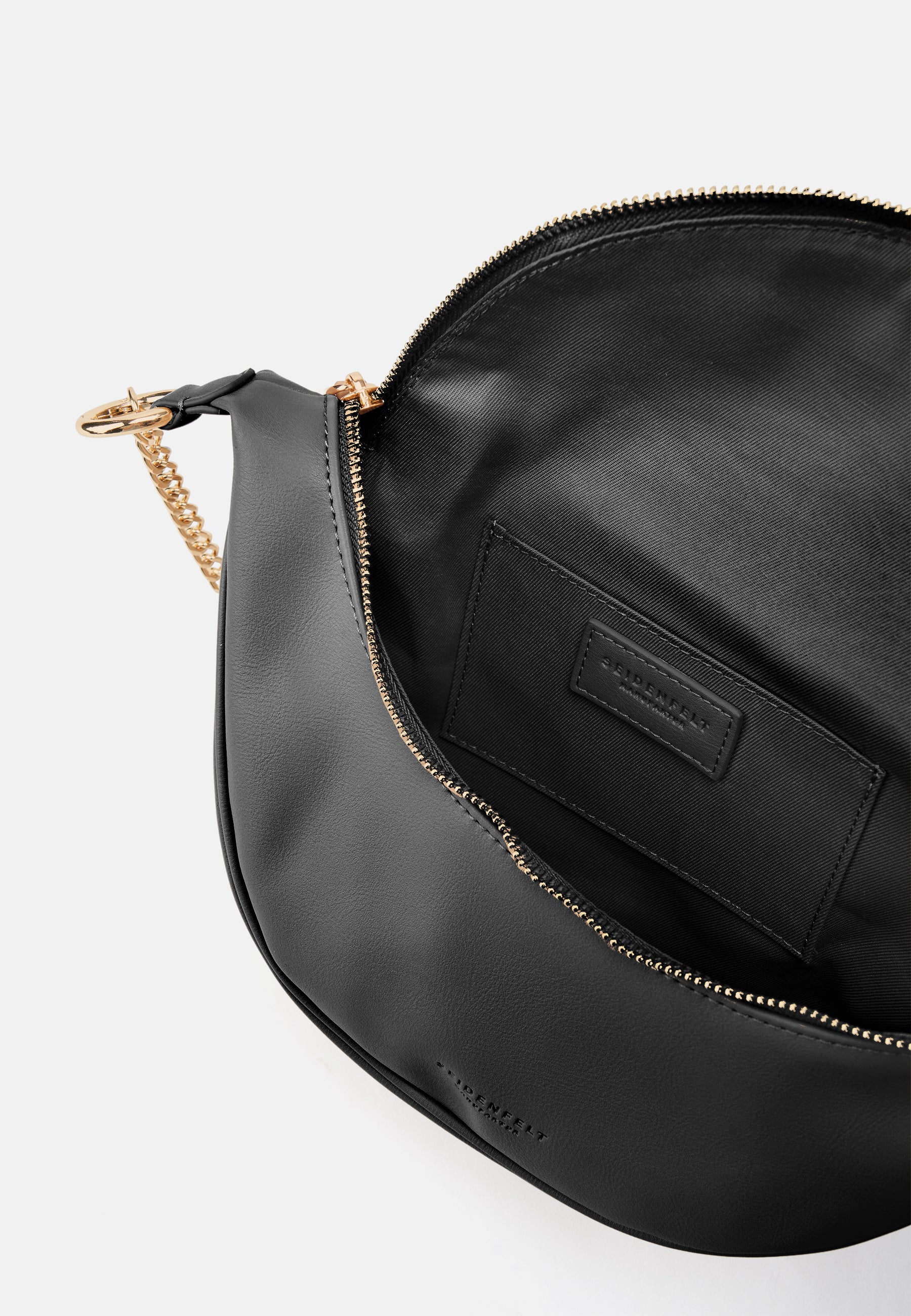 Seidenfelt - Handtaschen>Damen>Kunstledertaschen>Halbmond Taschen - Big Skien - black / OS-black / black / OS-glossy black / OS-cream / OS-coffee & cream / OS