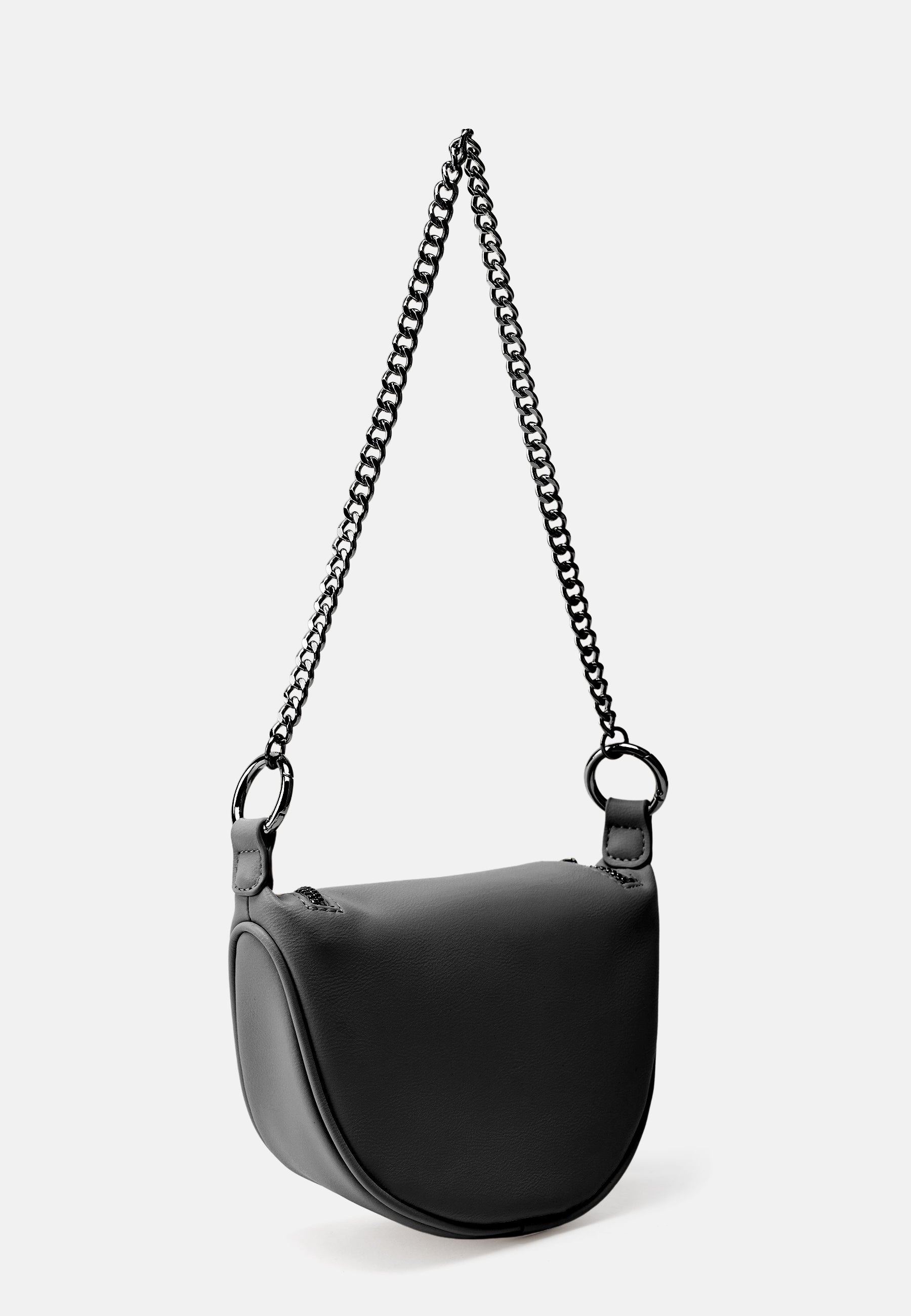 Seidenfelt - Handtaschen>Damen>Kunstledertaschen>Halbmond Taschen - Big Skien - black / OS-black / black / OS-glossy black / OS-cream / OS-coffee & cream / OS