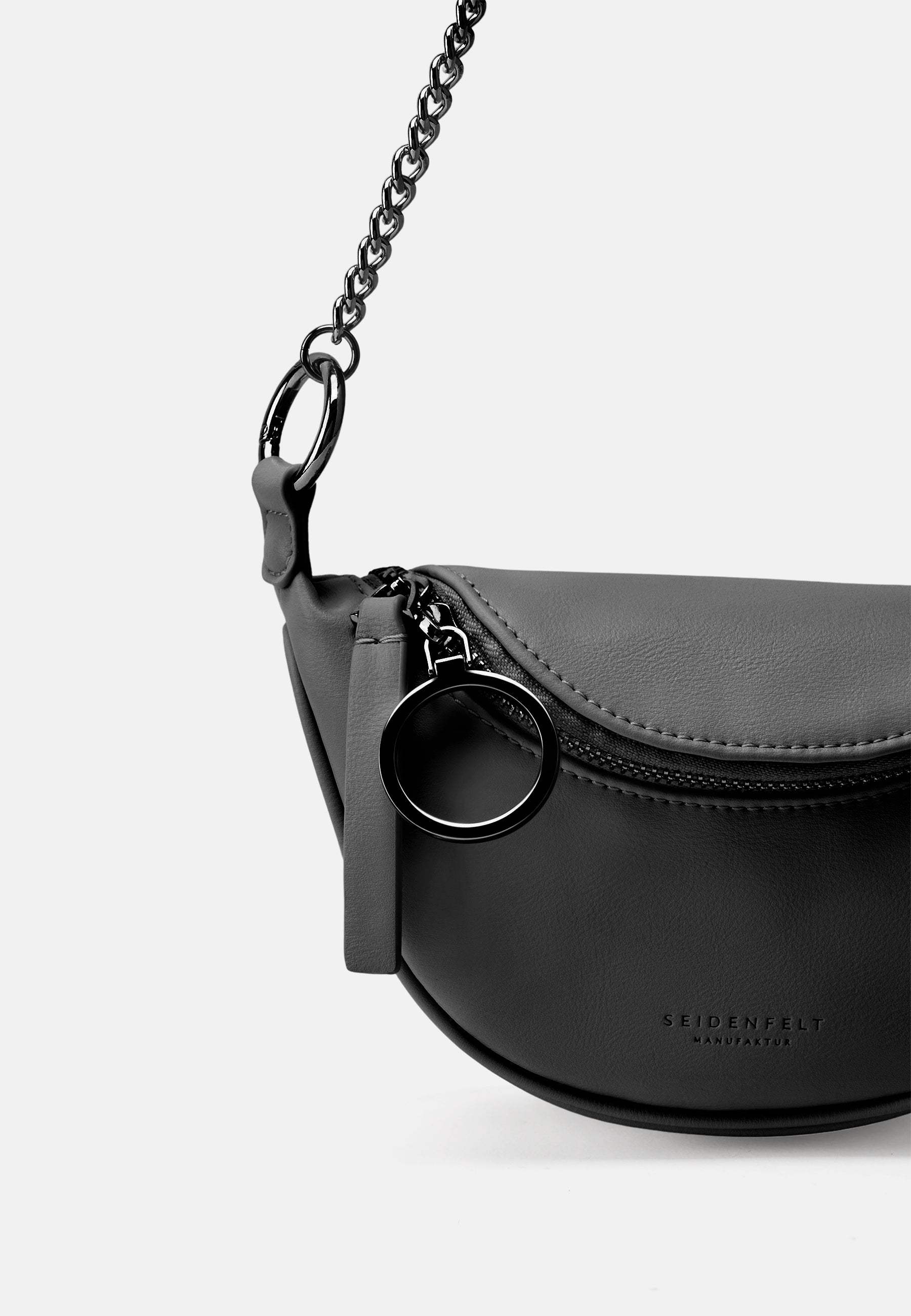 Seidenfelt - Handtaschen>Damen>Kunstledertaschen>Halbmond Taschen - Big Skien - black / OS-black / black / OS-glossy black / OS-cream / OS-coffee & cream / OS