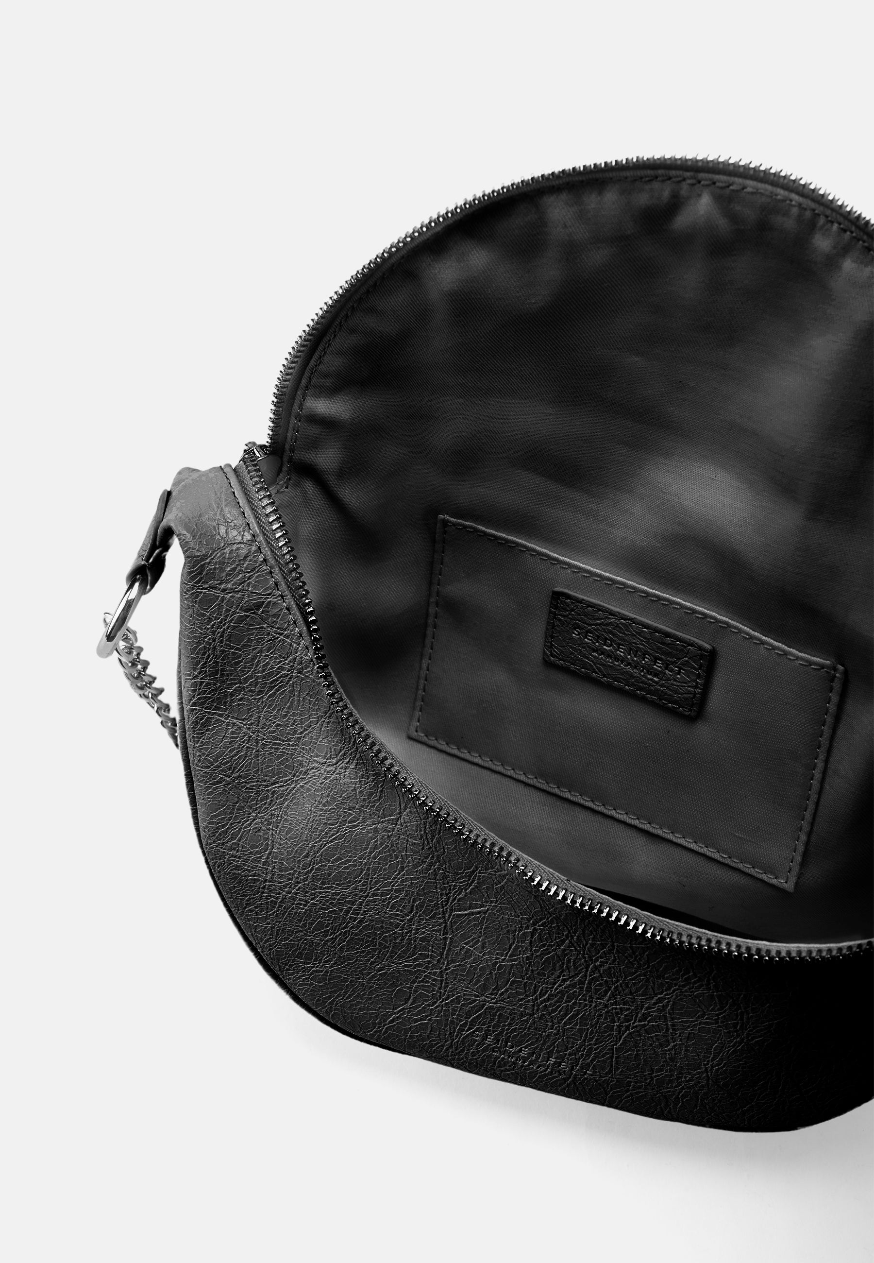Seidenfelt - Handtaschen>Damen>Kunstledertaschen>Halbmond Taschen - Big Skien - black / OS-black / black / OS-glossy black / OS-cream / OS-coffee & cream / OS