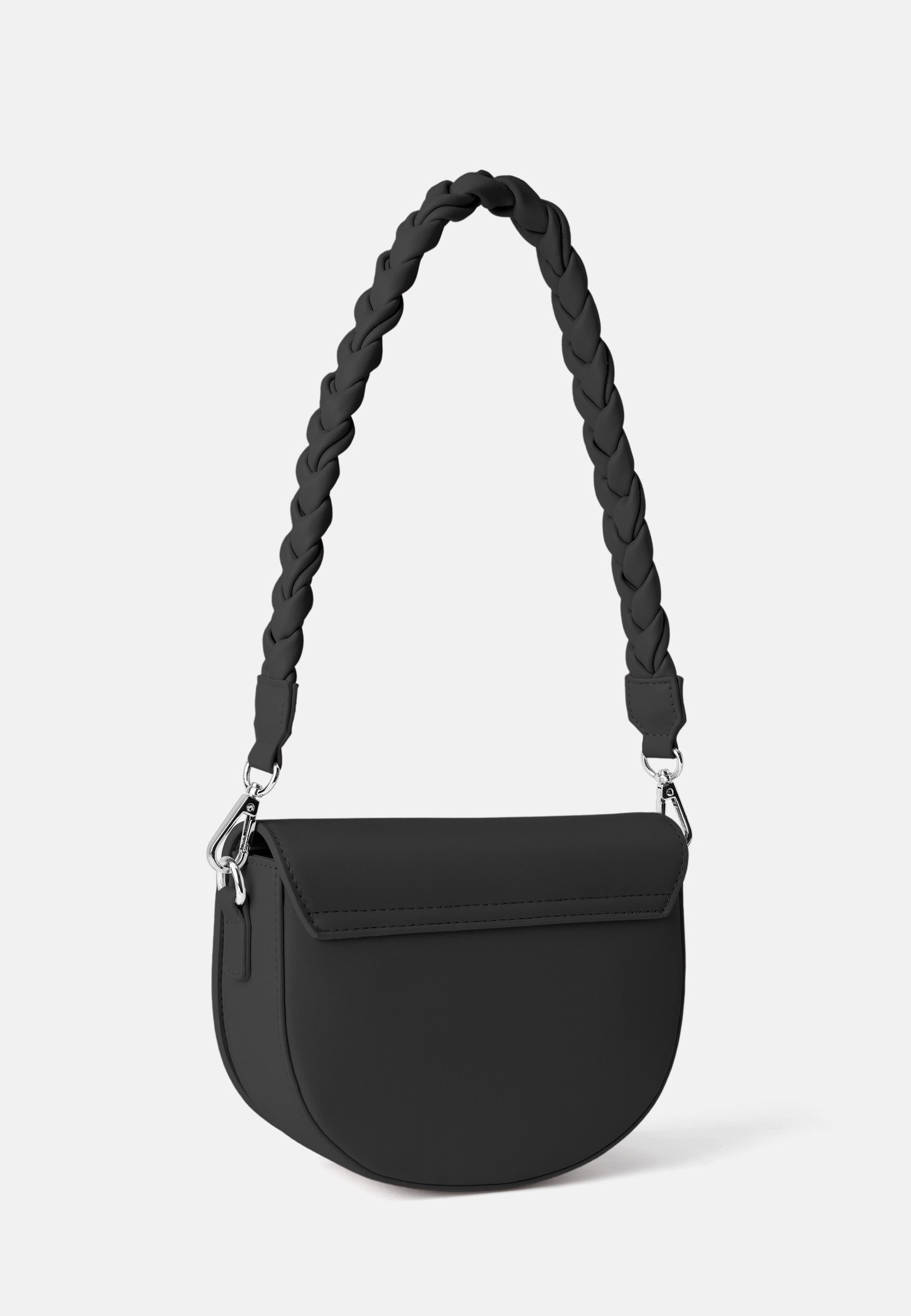 Seidenfelt - Handtaschen>Damen>Kunstledertaschen>Halbmond Taschen - Melbu Saddle - black / OS-cream / OS-cream / gold metal / OS-ice blue / OS-powder rose / OS-powder rose/gold metal / OS