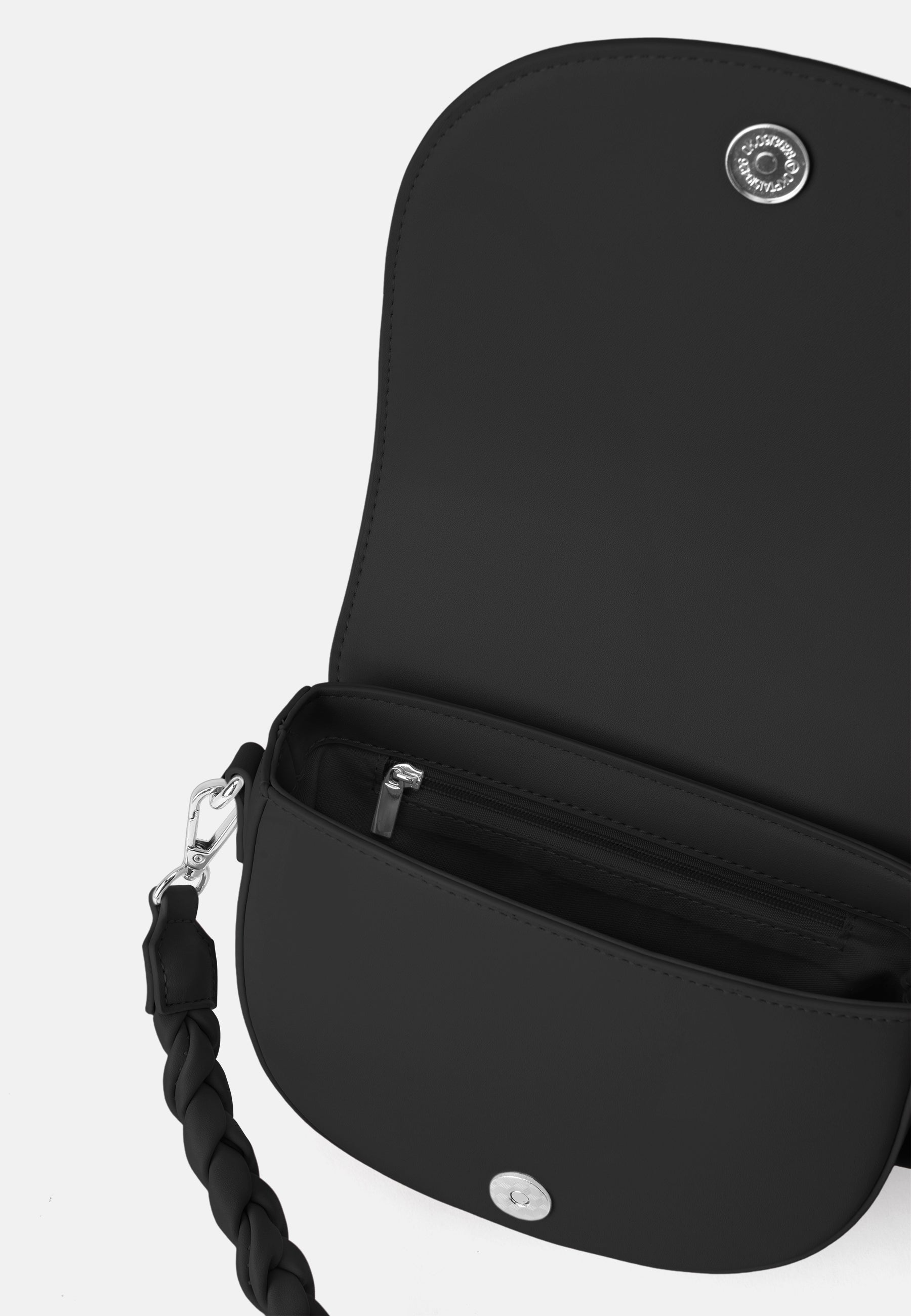 Seidenfelt - Handtaschen>Damen>Kunstledertaschen>Halbmond Taschen - Melbu Saddle - black / OS-cream / OS-cream / gold metal / OS-ice blue / OS-powder rose / OS-powder rose/gold metal / OS