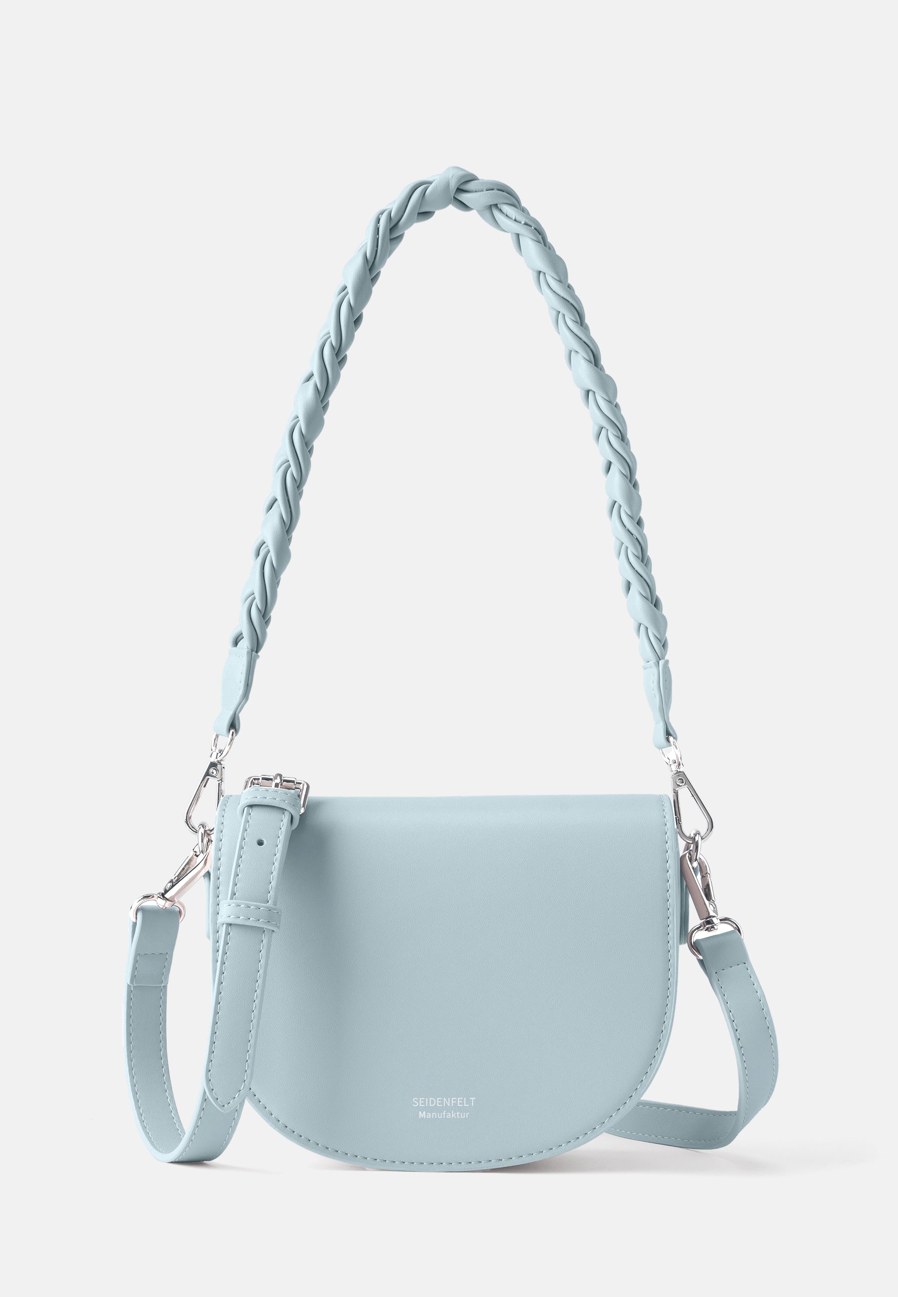 Seidenfelt - Handtaschen>Damen>Kunstledertaschen>Halbmond Taschen - Melbu Saddle - black / OS-cream / OS-cream / gold metal / OS-ice blue / OS-powder rose / OS-powder rose/gold metal / OS