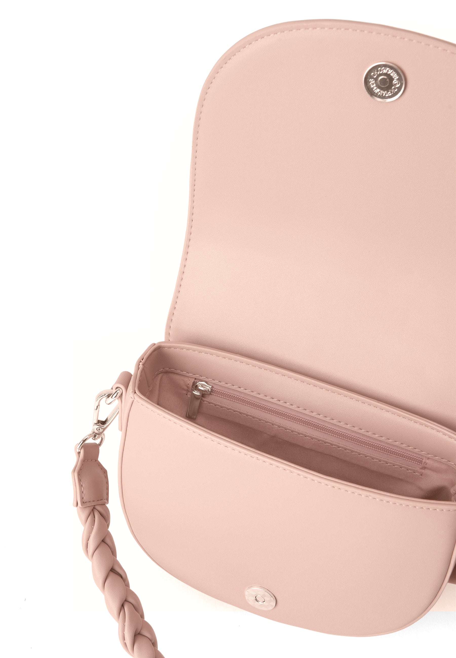 Seidenfelt - Handtaschen>Damen>Kunstledertaschen>Halbmond Taschen - Melbu Saddle - black / OS-cream / OS-cream / gold metal / OS-ice blue / OS-powder rose / OS-powder rose/gold metal / OS