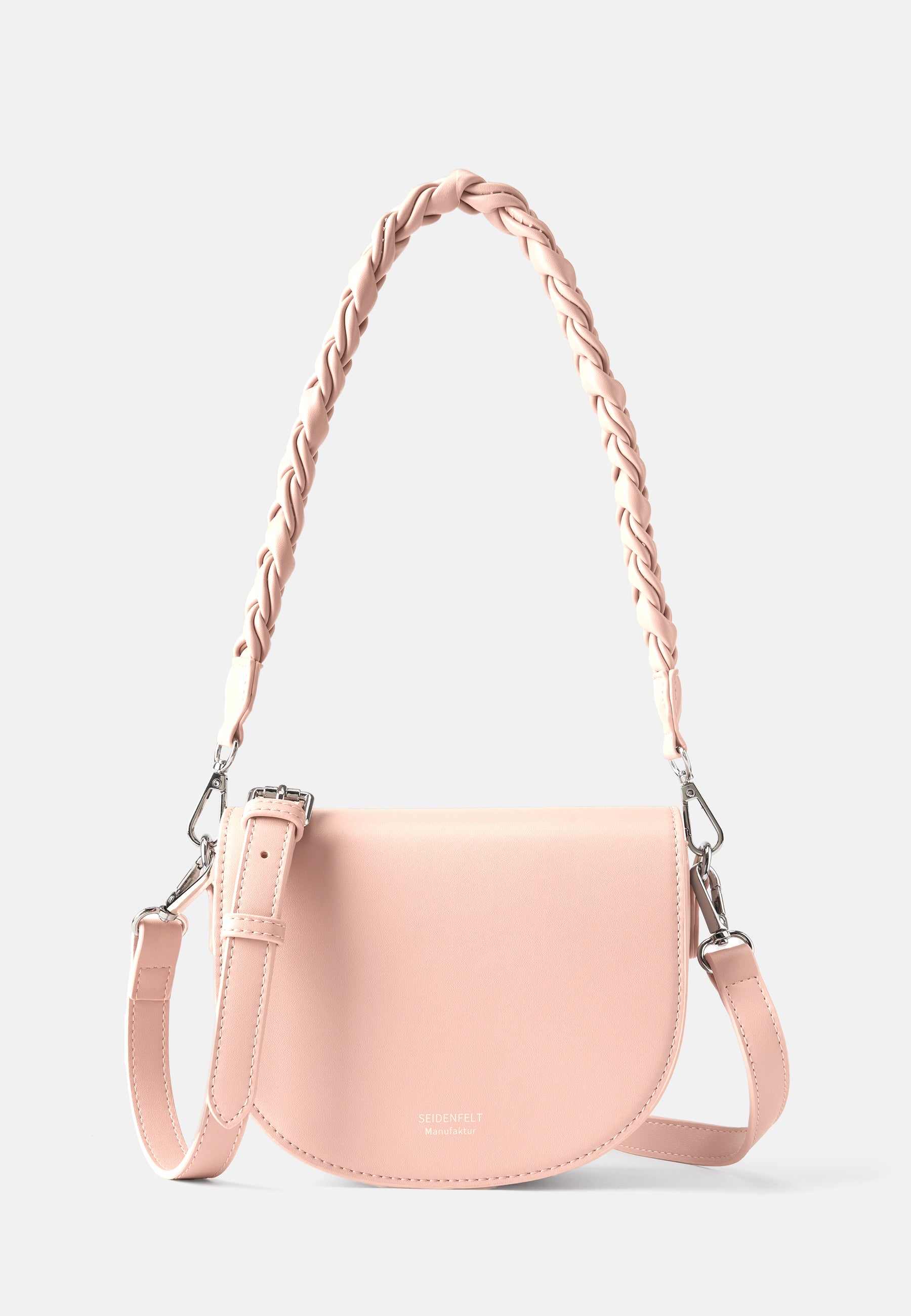 Seidenfelt - Handtaschen>Damen>Kunstledertaschen>Halbmond Taschen - Melbu Saddle - black / OS-cream / OS-cream / gold metal / OS-ice blue / OS-powder rose / OS-powder rose/gold metal / OS
