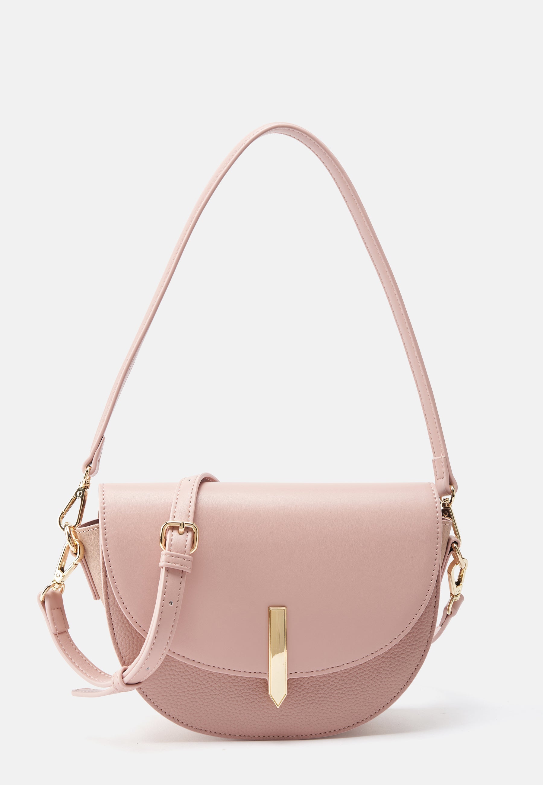 Seidenfelt - Handtaschen>Damen>Kunstledertaschen>Halbmond Taschen - Selje Saddle - black / OS-cream / OS-rose / OS