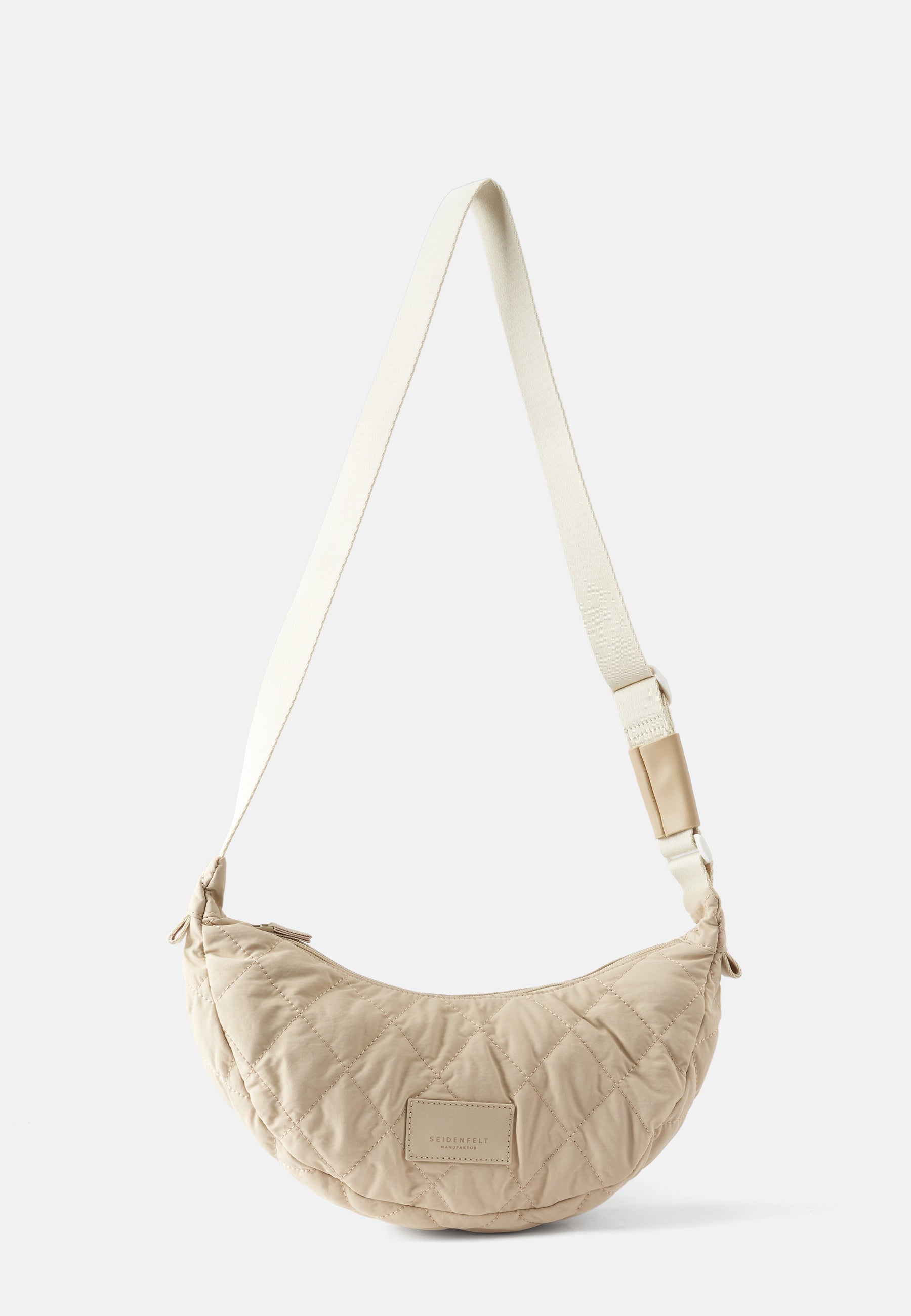 Seidenfelt - Handtaschen>Damen>Kunstledertaschen>HalbmondTaschen - Hetta Halfmoon Bag - black / OS-buttermilk / OS-chai latte / OS