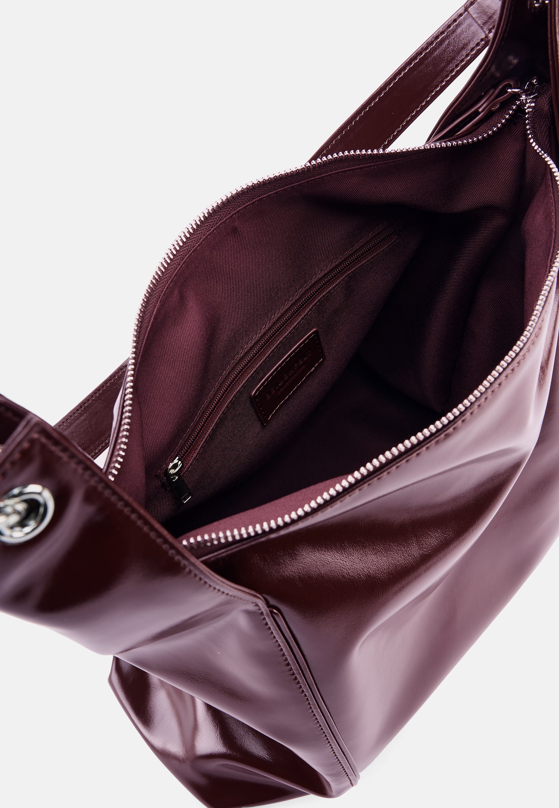 Seidenfelt - Handtaschen>Damen>Kunstledertaschen>Hobo Taschen - Delary Hobo - black / OS-dark chocolate / OS-deep red / OS