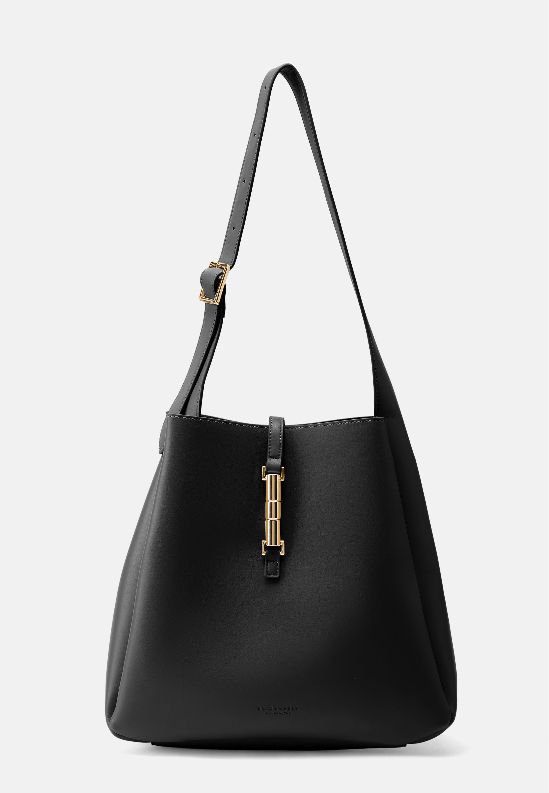 Seidenfelt - Handtaschen>Damen>Kunstledertaschen>Hobo Taschen - Loviisa Hobo - black / OS-cream / OS-coffee & cream / OS