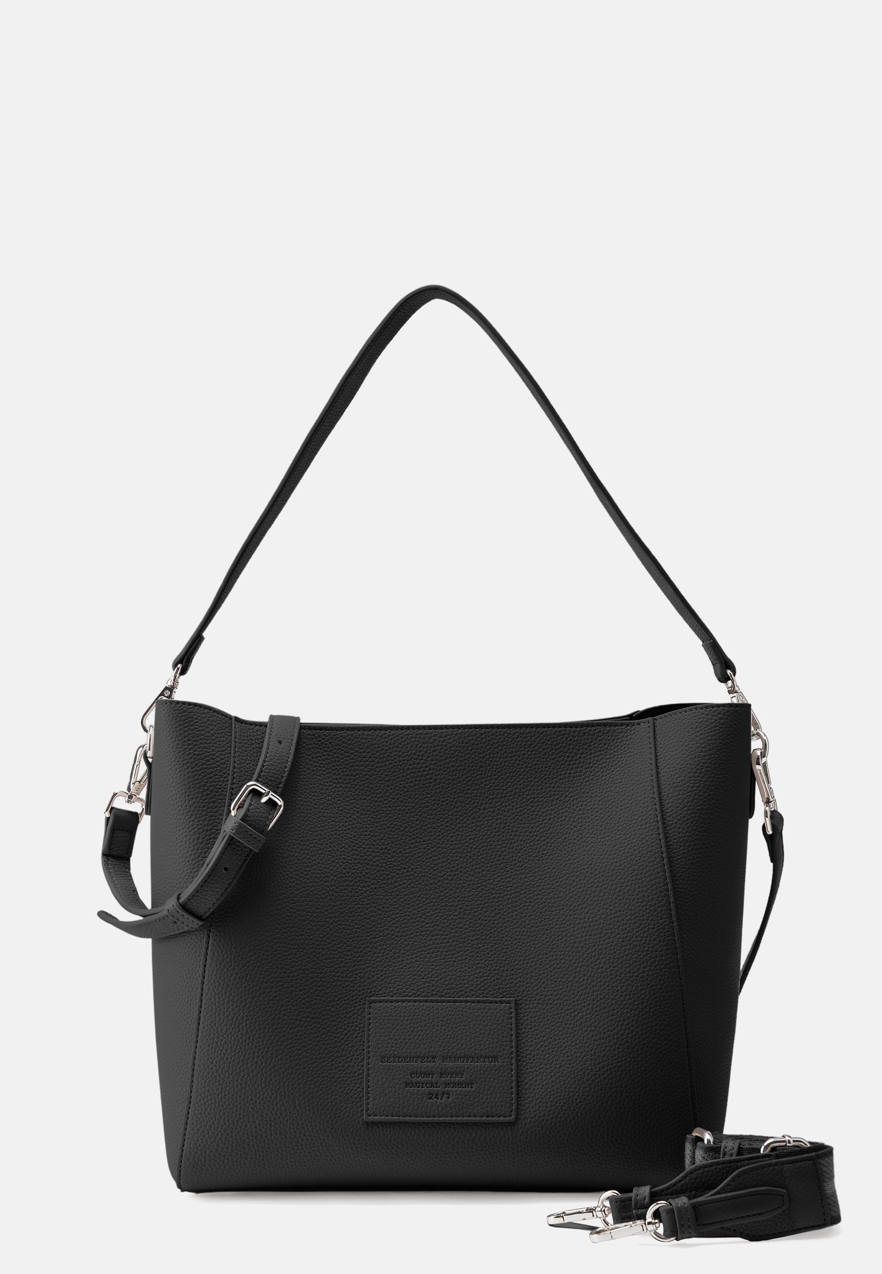 Seidenfelt - Handtaschen>Damen>Kunstledertaschen>Hobo Taschen - Malvik Hobo - black / OS-summer stone / OS-sky blue / OS