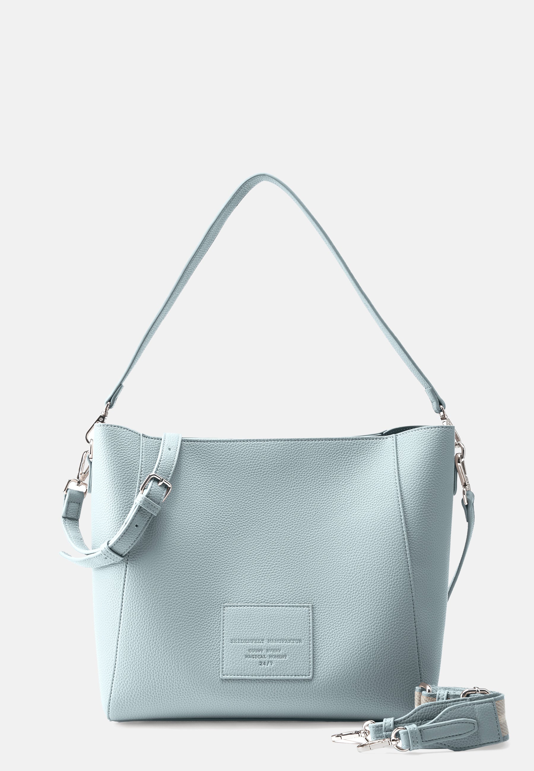 Seidenfelt - Handtaschen>Damen>Kunstledertaschen>Hobo Taschen - Malvik Hobo - black / OS-summer stone / OS-sky blue / OS