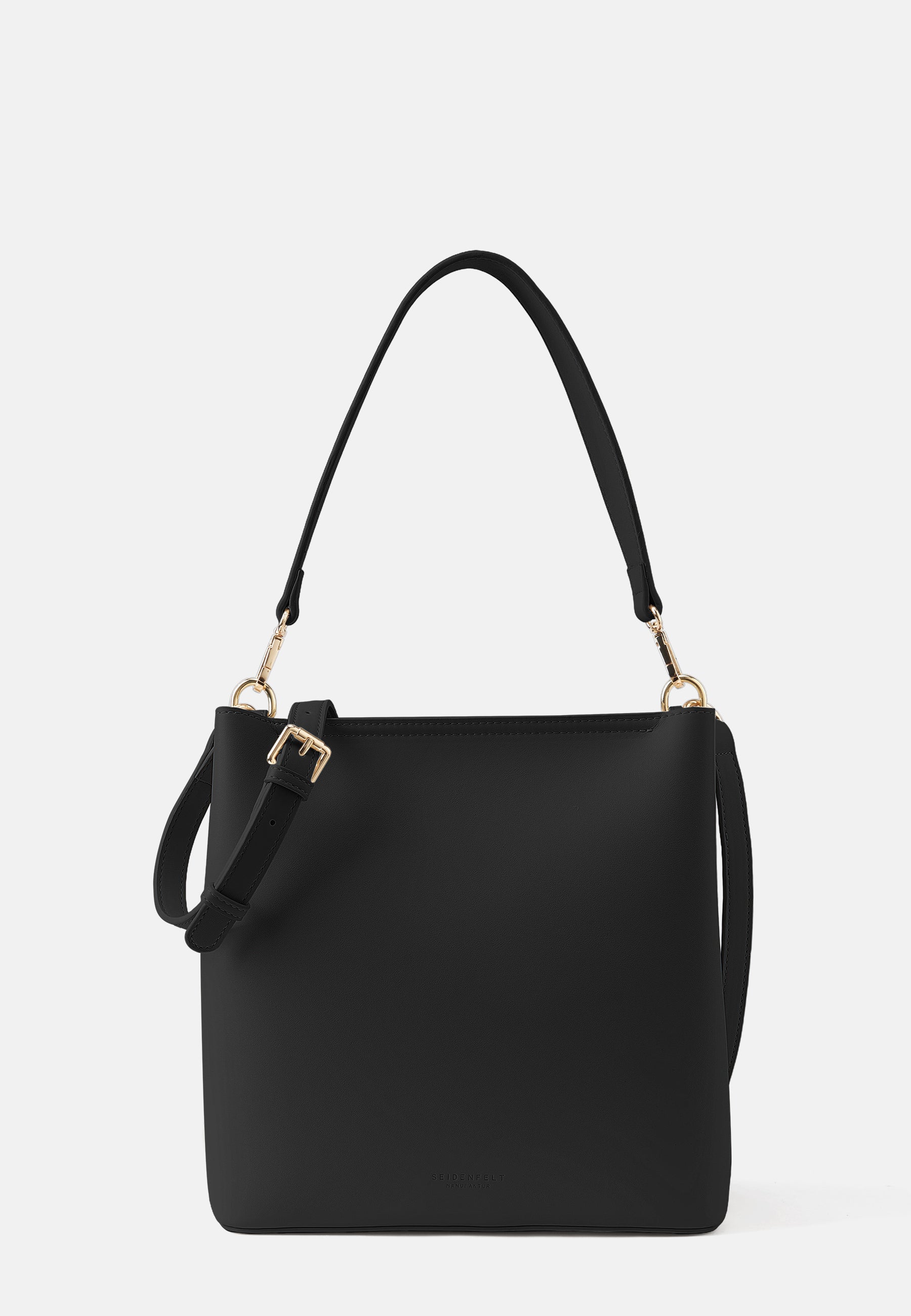 Seidenfelt - Handtaschen>Damen>Kunstledertaschen>Hobo Taschen - Viiala Hobo - black / OS-buttermilk / OS