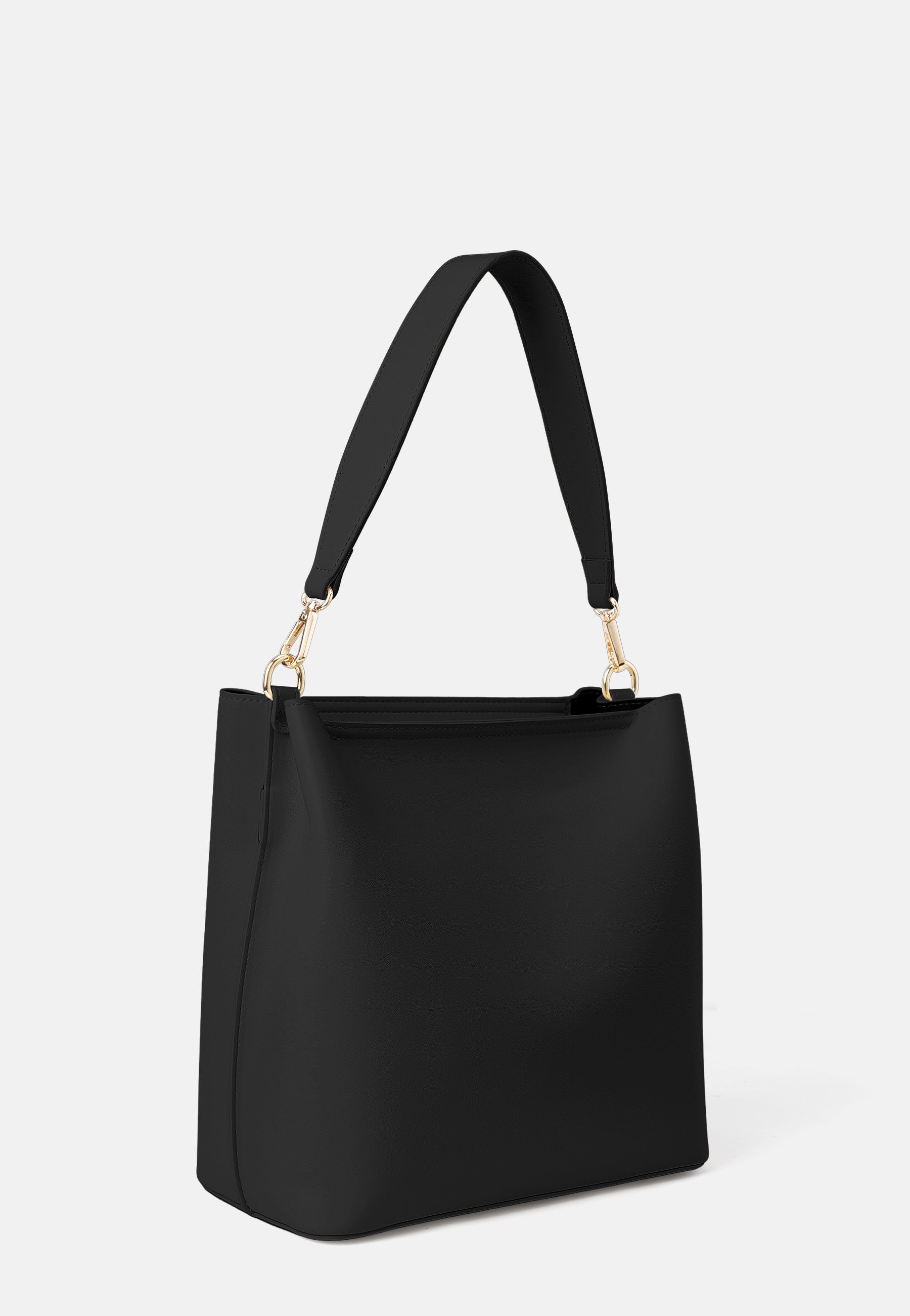 Seidenfelt - Handtaschen>Damen>Kunstledertaschen>Hobo Taschen - Viiala Hobo - black / OS-buttermilk / OS