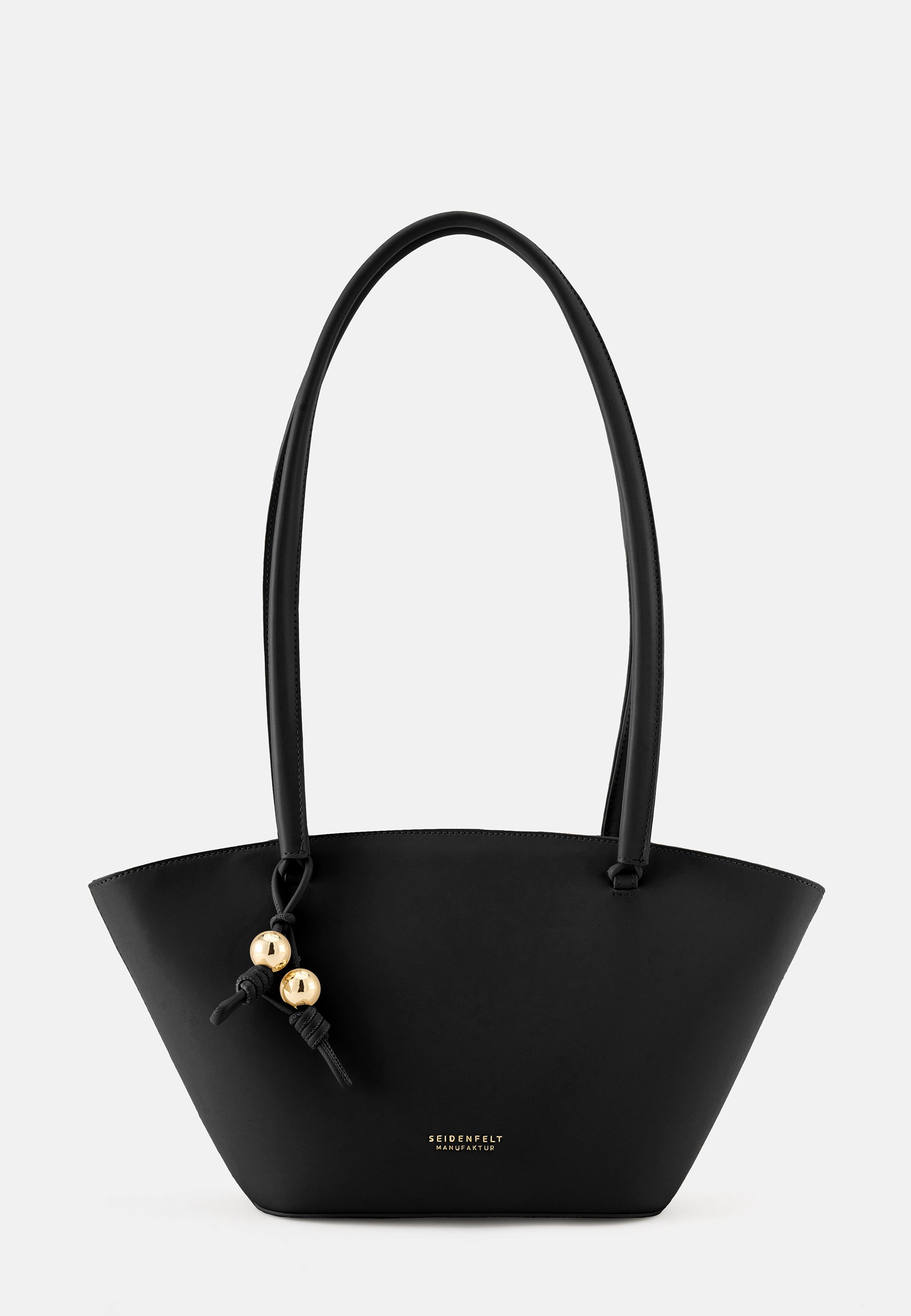 Seidenfelt - Handtaschen>Damen>Kunstledertaschen>Schulter Taschen - Arvaja Midi Tulip Shopper - black / OS-toffee / OS