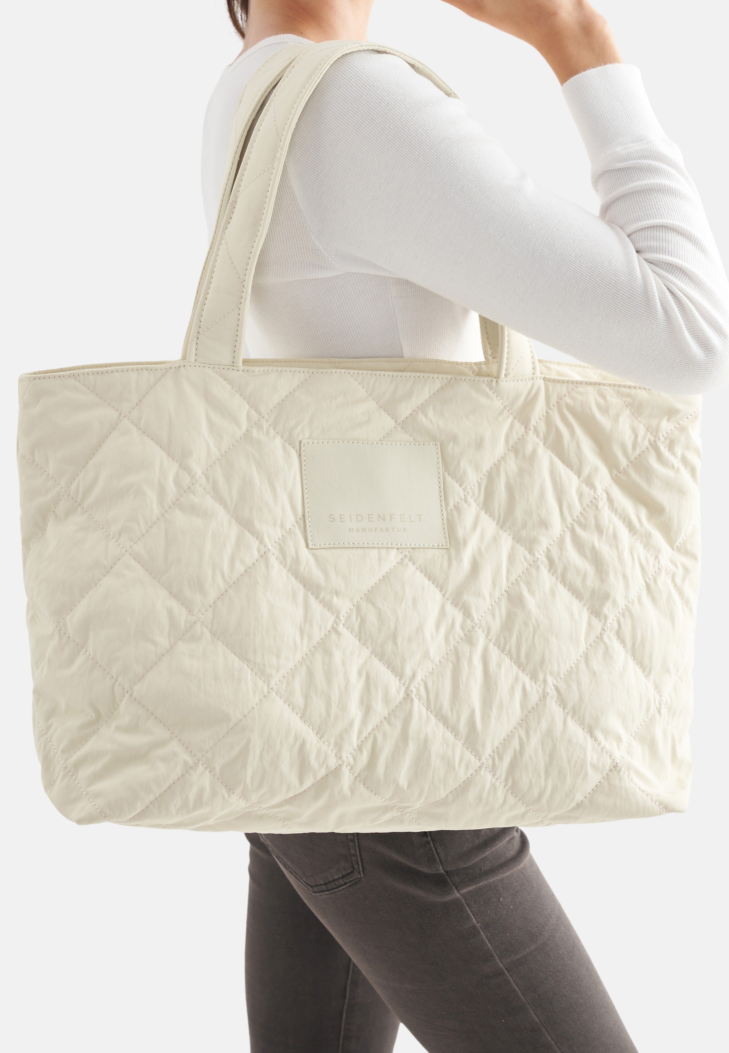 Seidenfelt - Handtaschen>Damen>Kunstledertaschen>Shopper Taschen - Hetta Big Tote - black / OS-buttermilk / OS-chai latte / OS-ice blue / OS