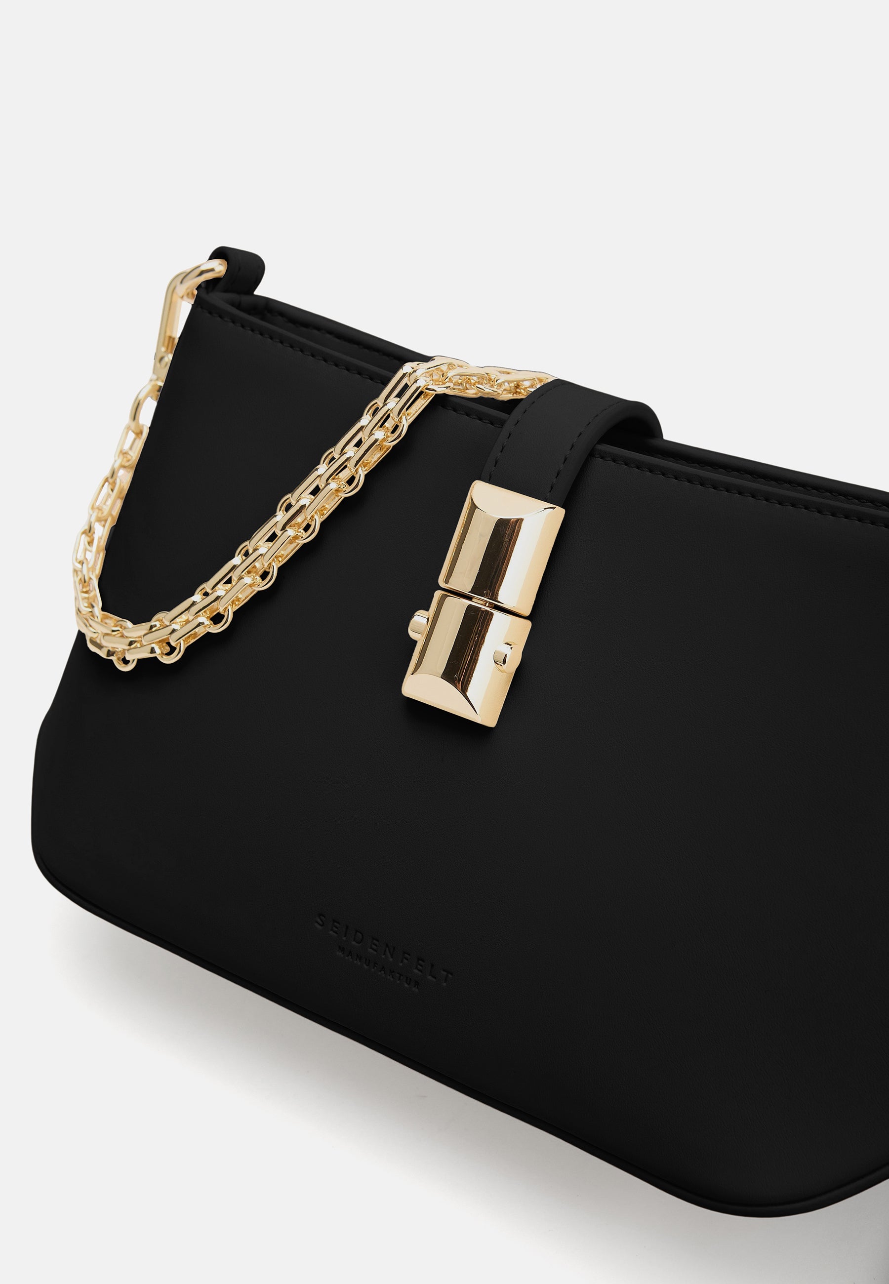 Seidenfelt - Handtaschen>Damen>Kunstledertaschen>Schulter Taschen - Lilla Ro Little Shoulderbag - black / OS-cream / OS-light sand / OS