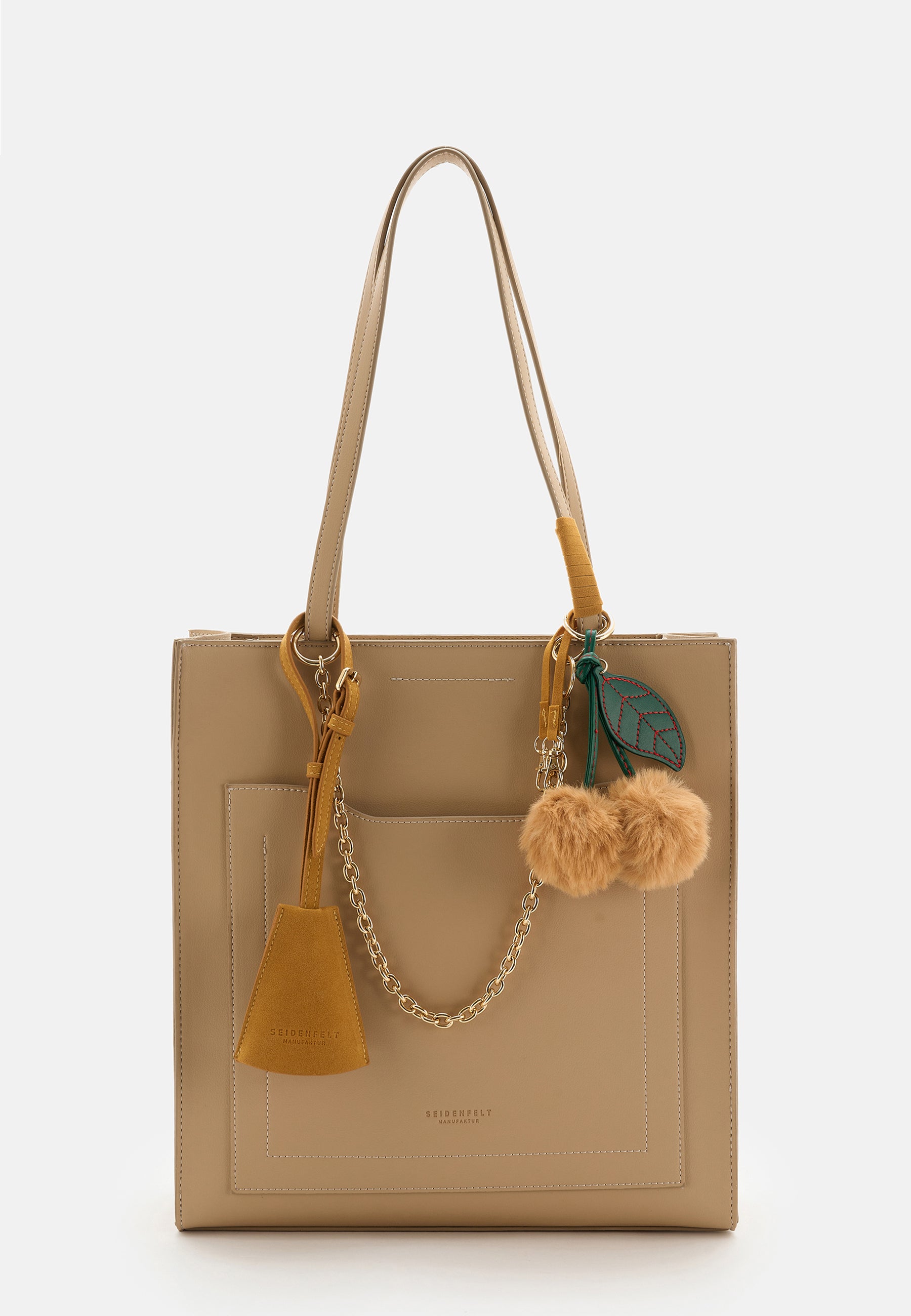 Seidenfelt - Handtaschen>Damen>Kunstledertaschen>Schulter Taschen - Lyby Shopper - black / OS-warm beige / OS