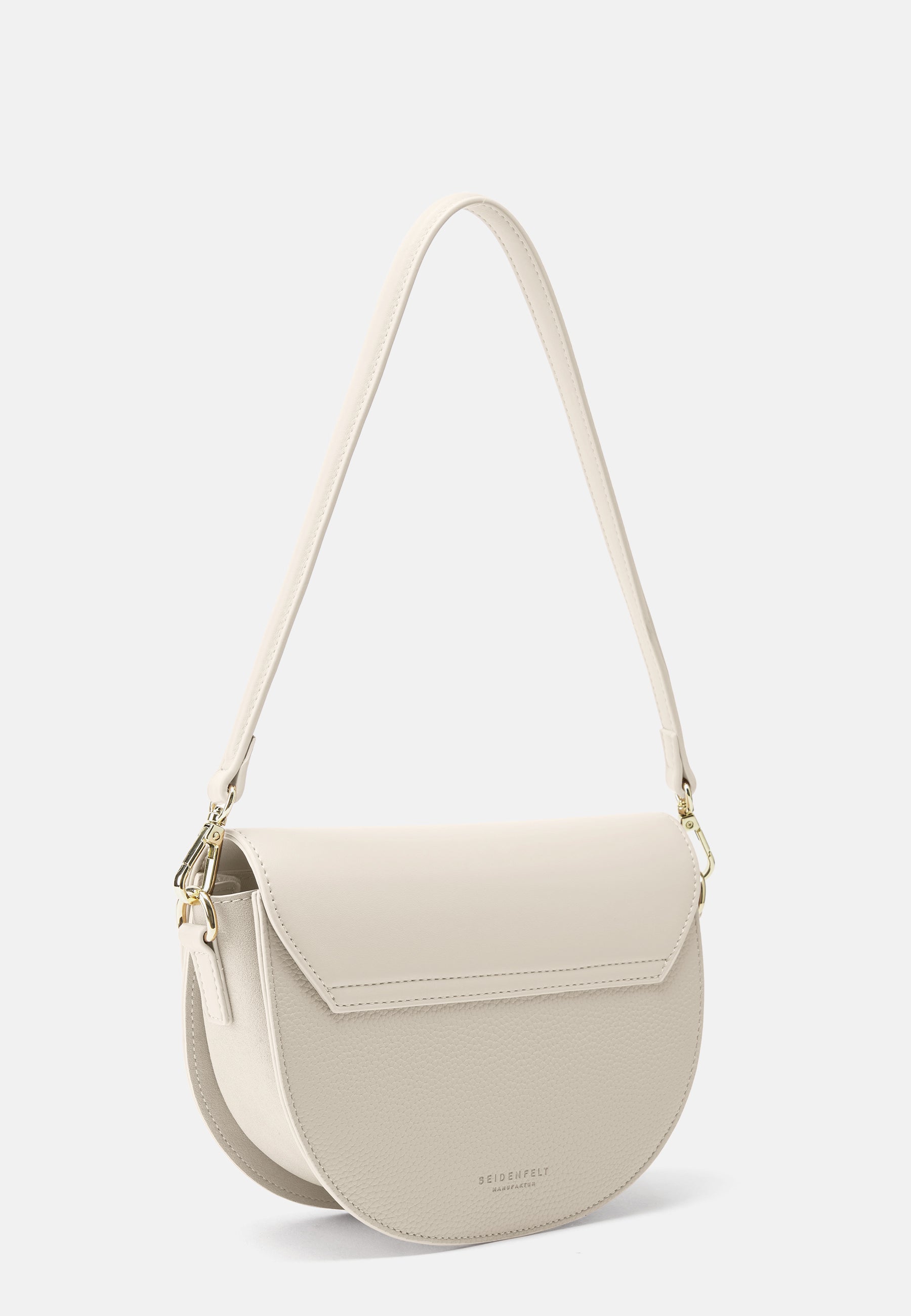 Seidenfelt - Handtaschen>Damen>Kunstledertaschen>Halbmond Taschen - Selje Saddle - black / OS-cream / OS-rose / OS