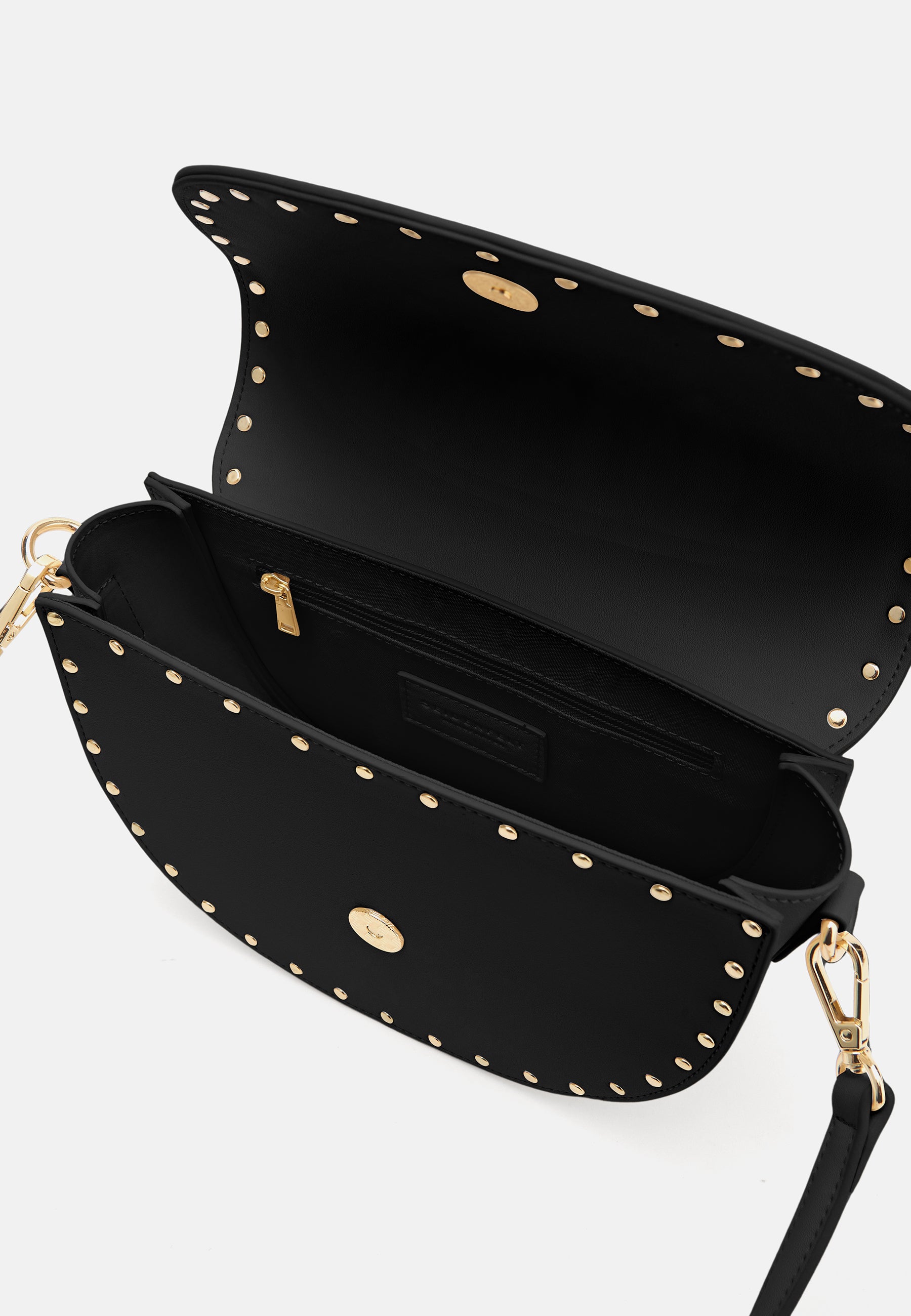 Seidenfelt - Handtaschen>Damen>Kunstledertaschen>Halbmond Taschen - Senja Saddle - black / OS-light sand / OS-beige / OS