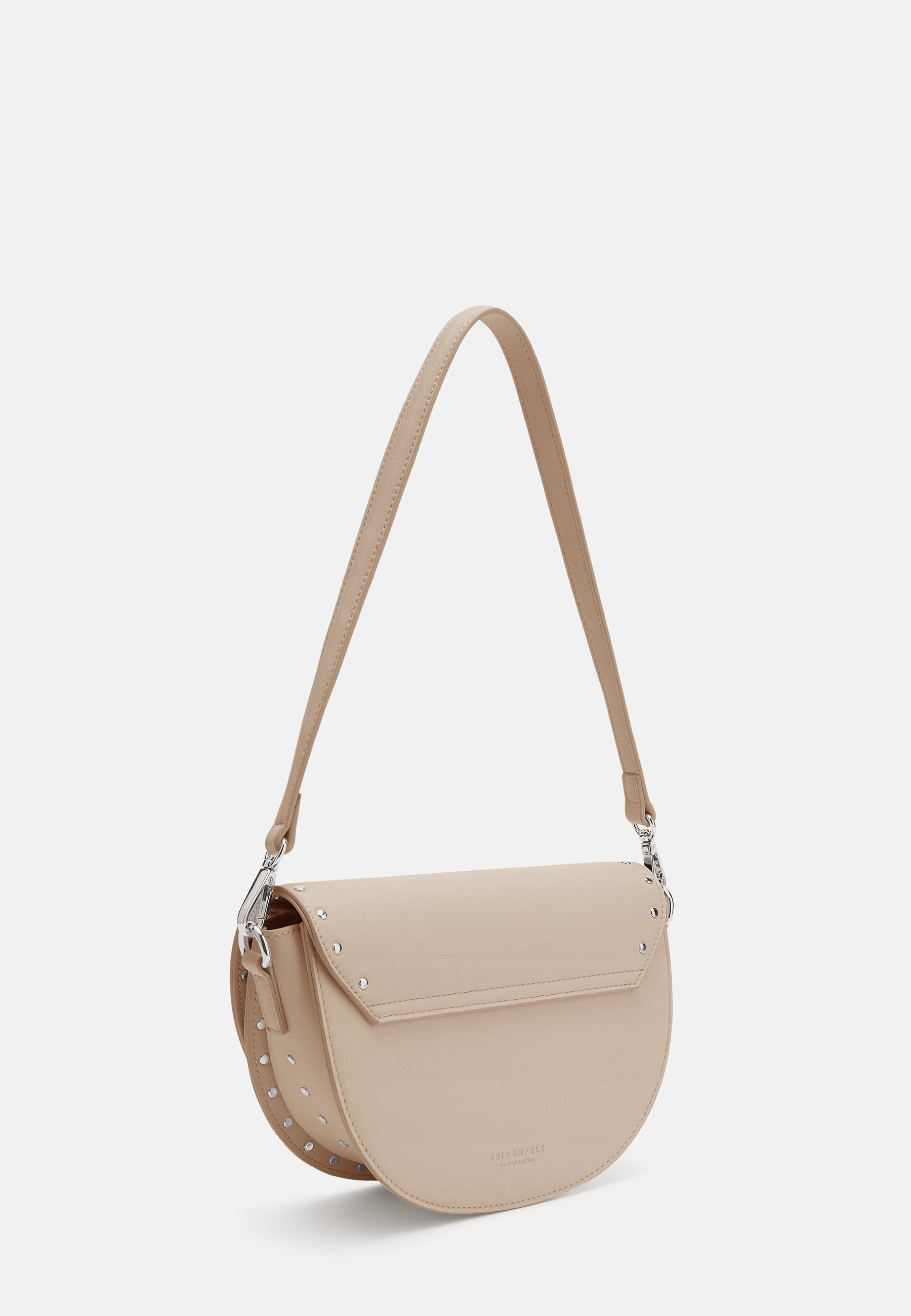 Seidenfelt - Handtaschen>Damen>Kunstledertaschen>Halbmond Taschen - Senja Saddle - black / OS-light sand / OS-beige / OS