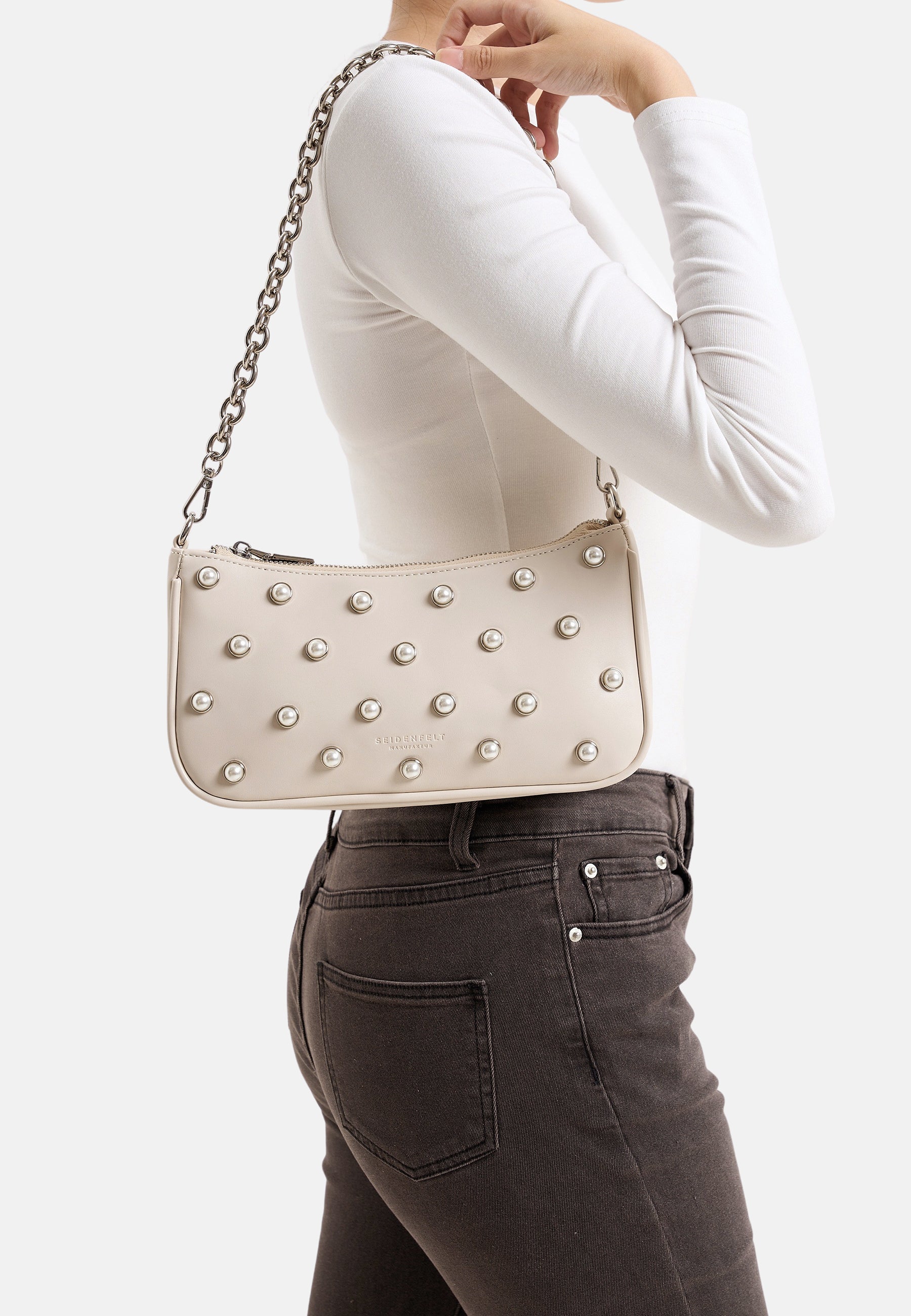 Seidenfelt - Handtaschen>Damen>Kunstledertaschen>Schulter Taschen - Tydal Pochette - cream / OS-bright white / OS